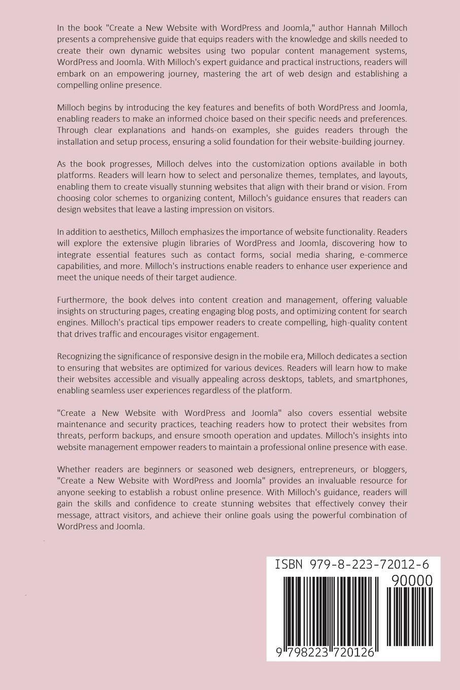 Rückseitencover Create A Website With Wordpress Social Media