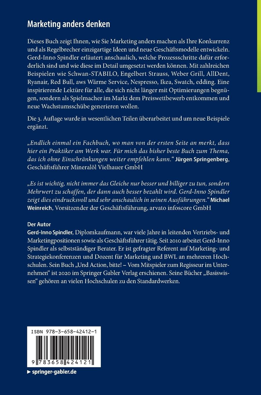 Rückseitencover Marketing anders denken
