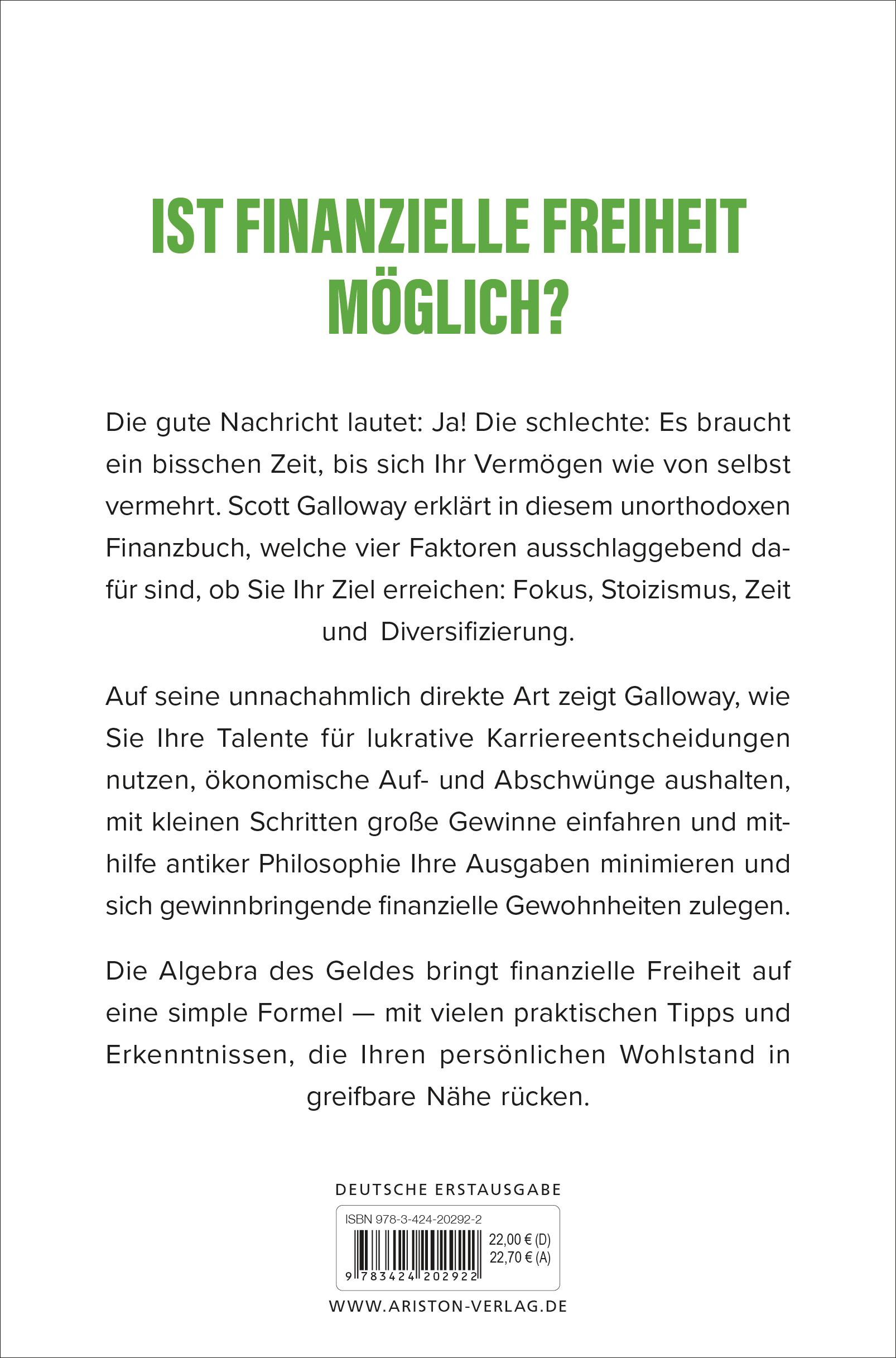 Beispielinhalt (Bild) Die Algebra des Geldes