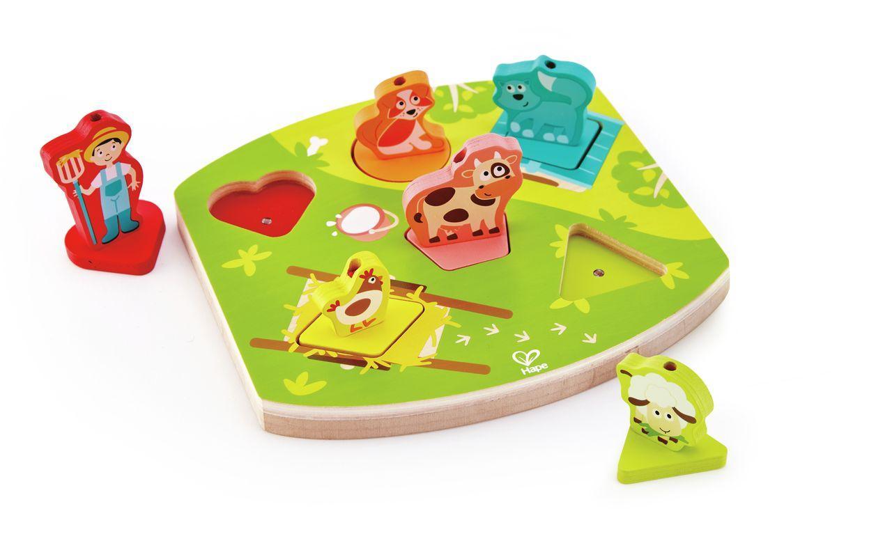 Vorderes Coverbild Bauernhof-Geräusche-Puzzle / 7 Teile