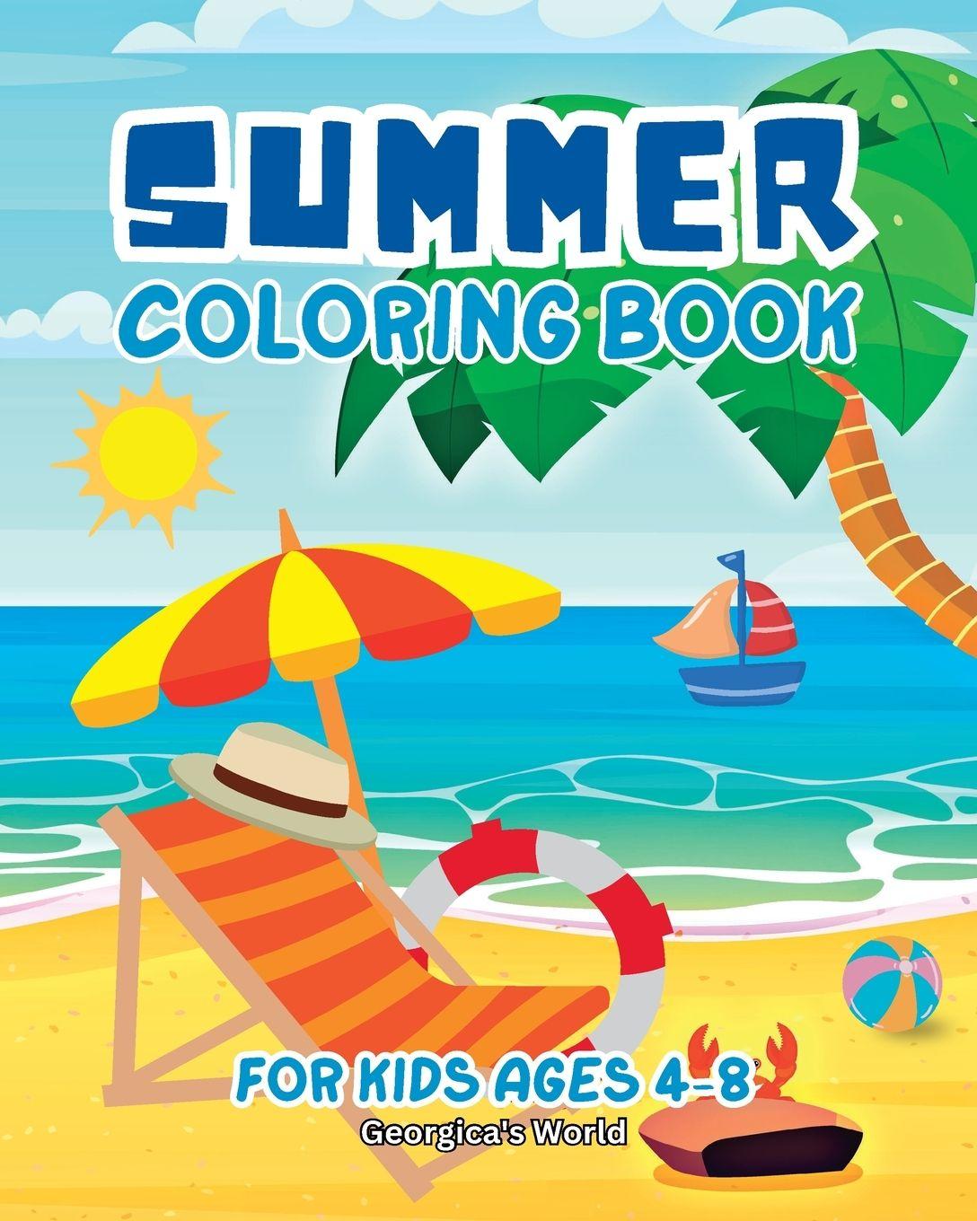 Vorderes Coverbild Summer Coloring Book for Kids Ages 4-8