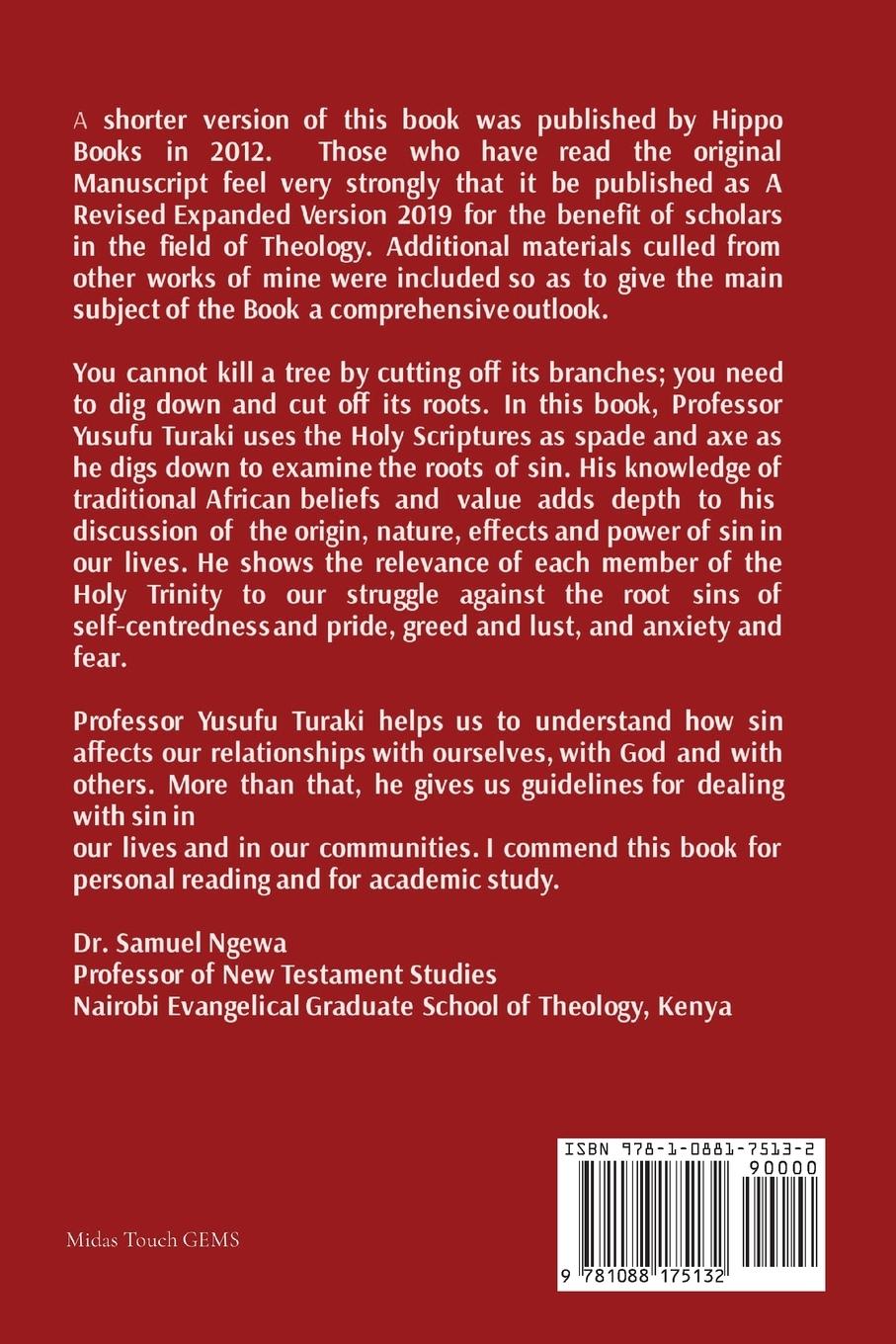 Rückseitencover The Trinity Of Sin  And Response Of The Triune God   - Revised Expanded Version 2019