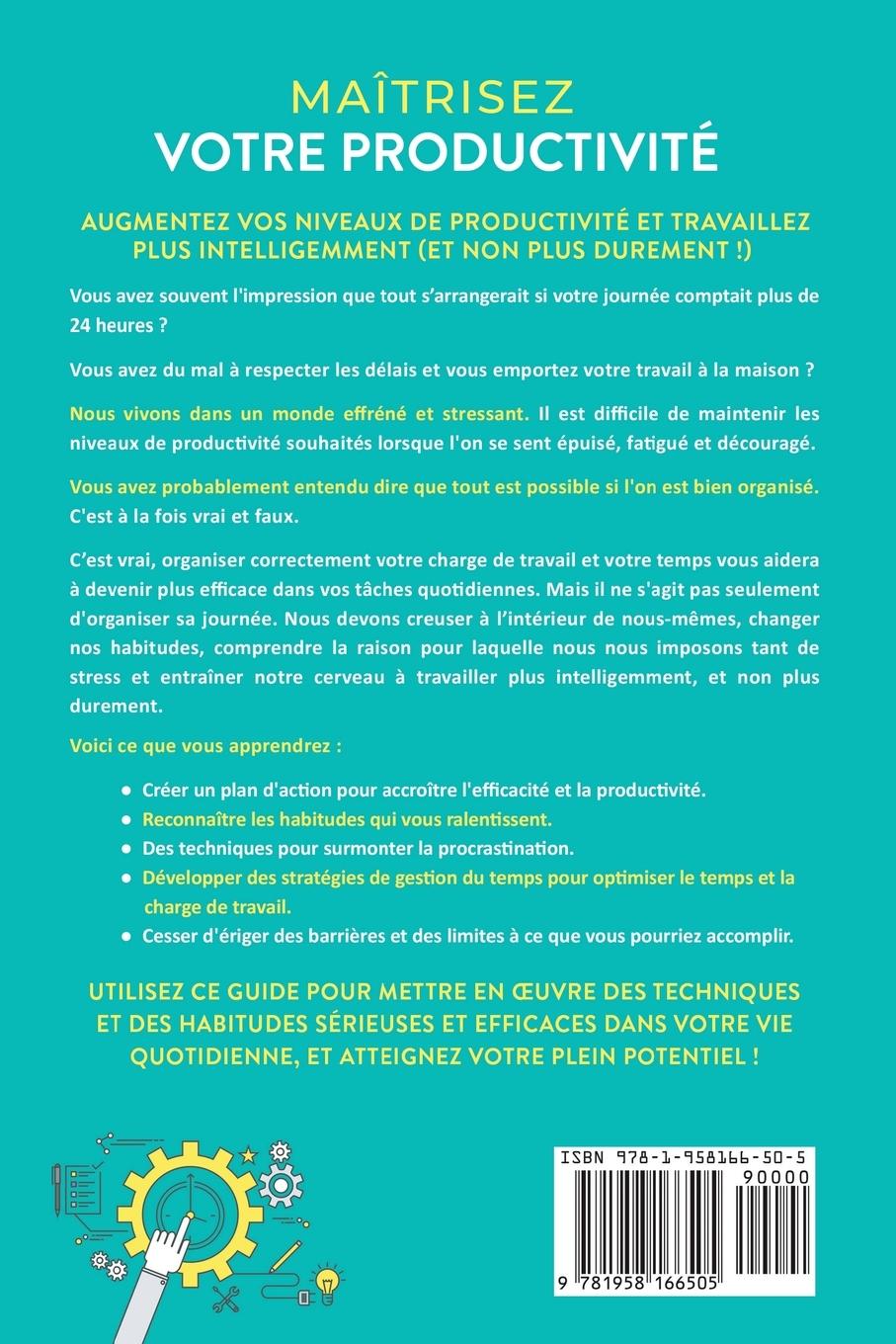 Rückseitencover Maîtrisez votre productivité