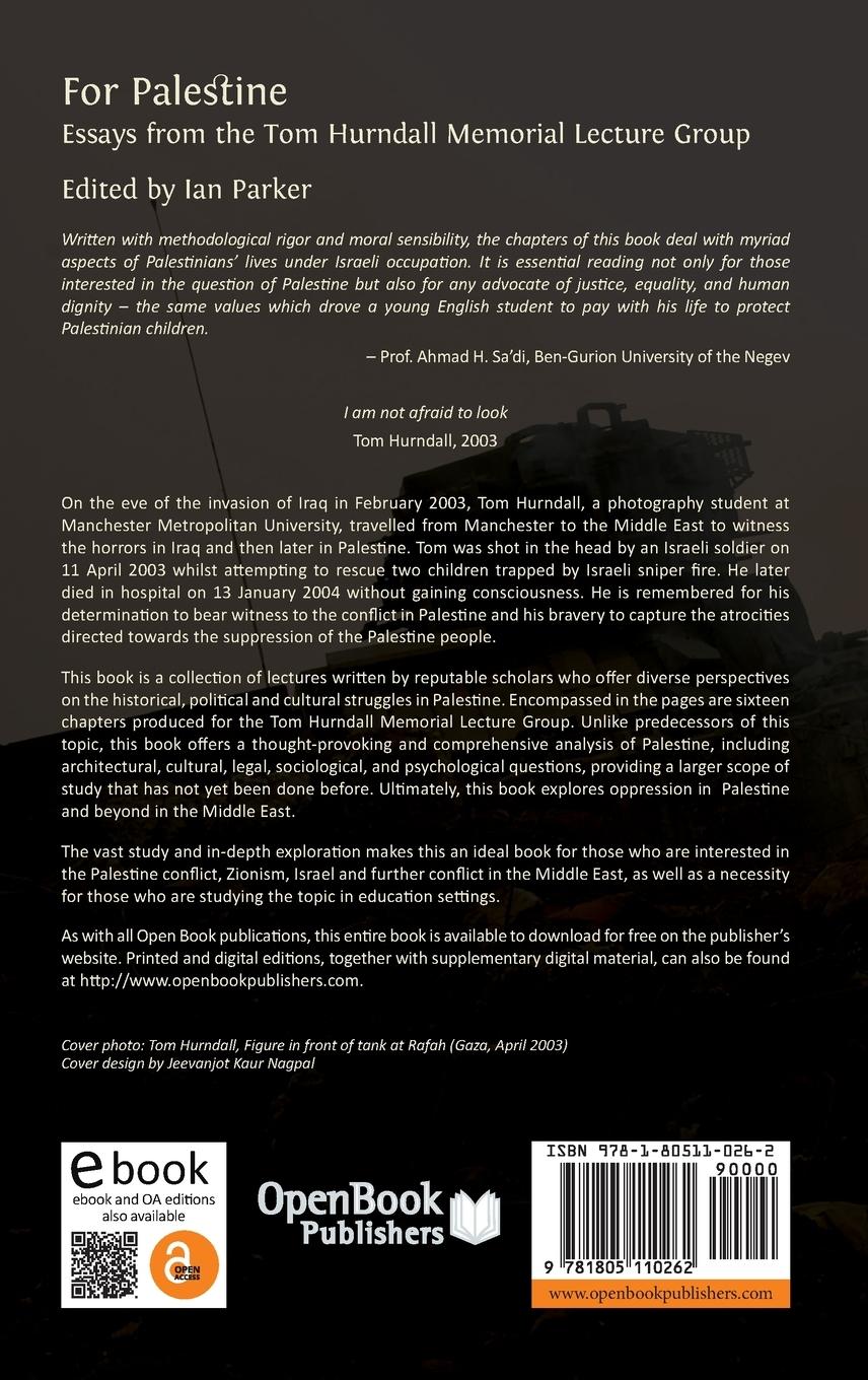 Rückseitencover For Palestine