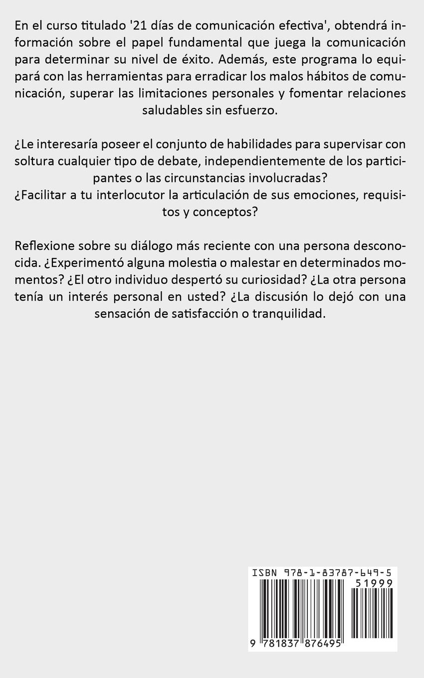 Rückseitencover Comunicación