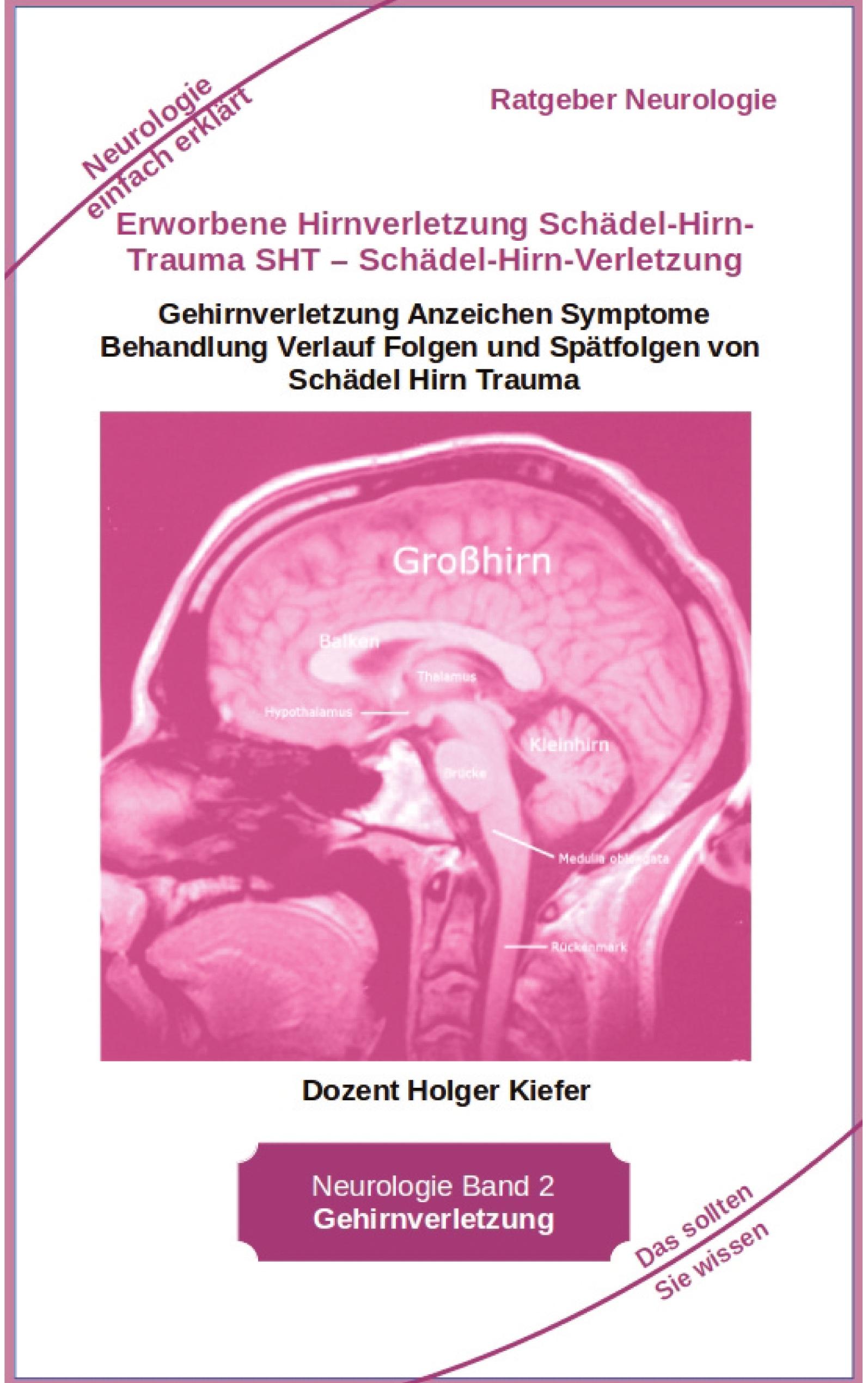 Vorderes Coverbild Erworbene Hirnverletzung Schädel-Hirn-Trauma SHT - Schädel-Hirn-Verletzung - Rehabilitation - für Patienten, Angehörige, medizinisches Personal