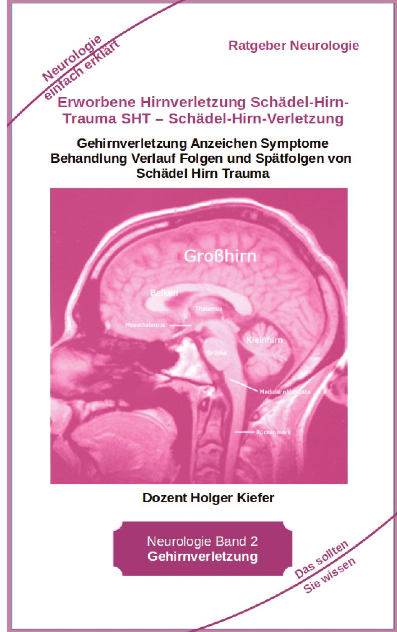 Vorderes Coverbild Erworbene Hirnverletzung Schädel-Hirn-Trauma SHT - Schädel-Hirn-Verletzung - Rehabilitation - für Patienten, Angehörige, medizinisches Personal