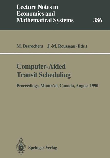 Vorderes Coverbild Computer-Aided Transit Scheduling
