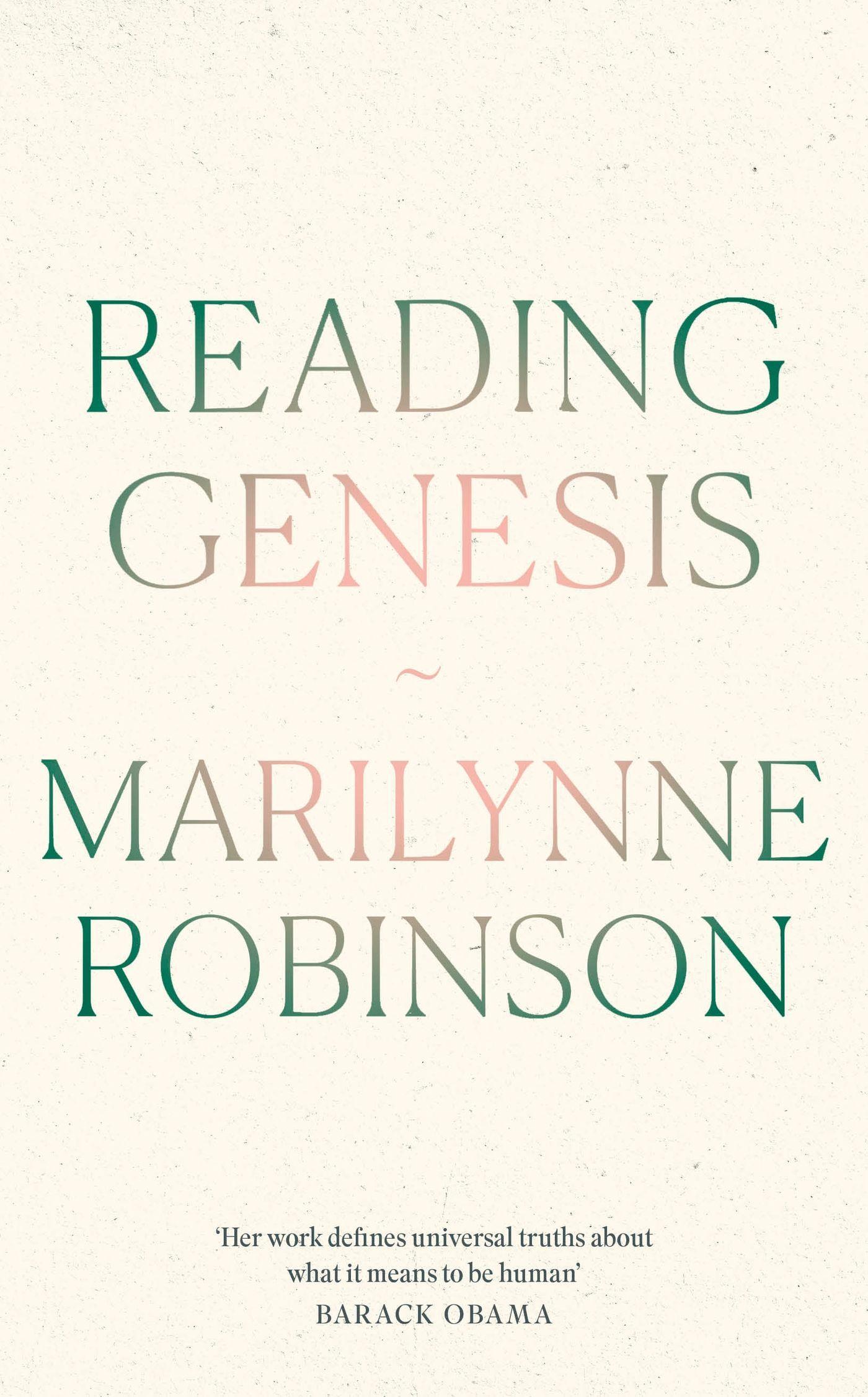 Vorderes Coverbild Reading Genesis