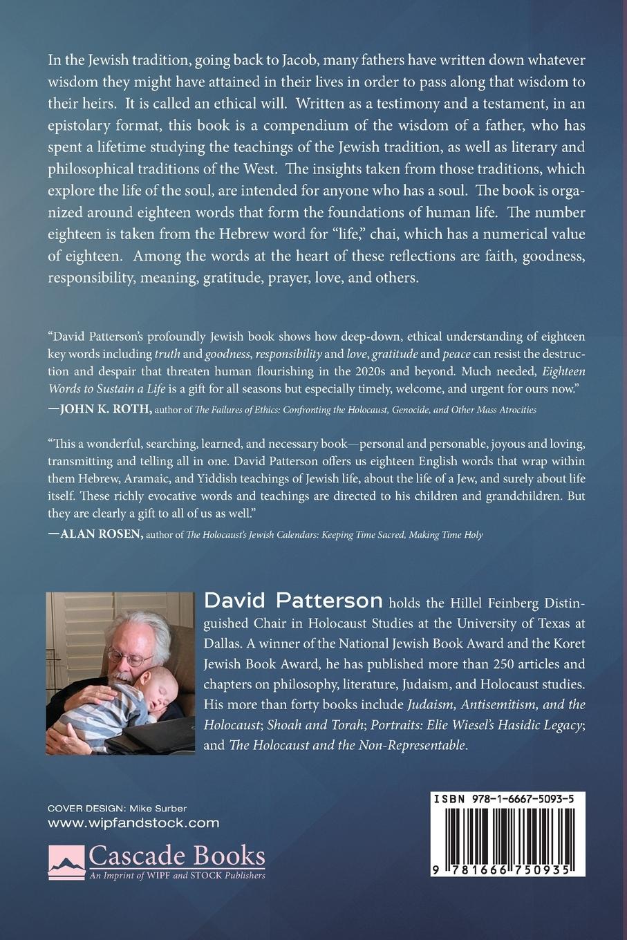 Rückseitencover Eighteen Words to Sustain a Life