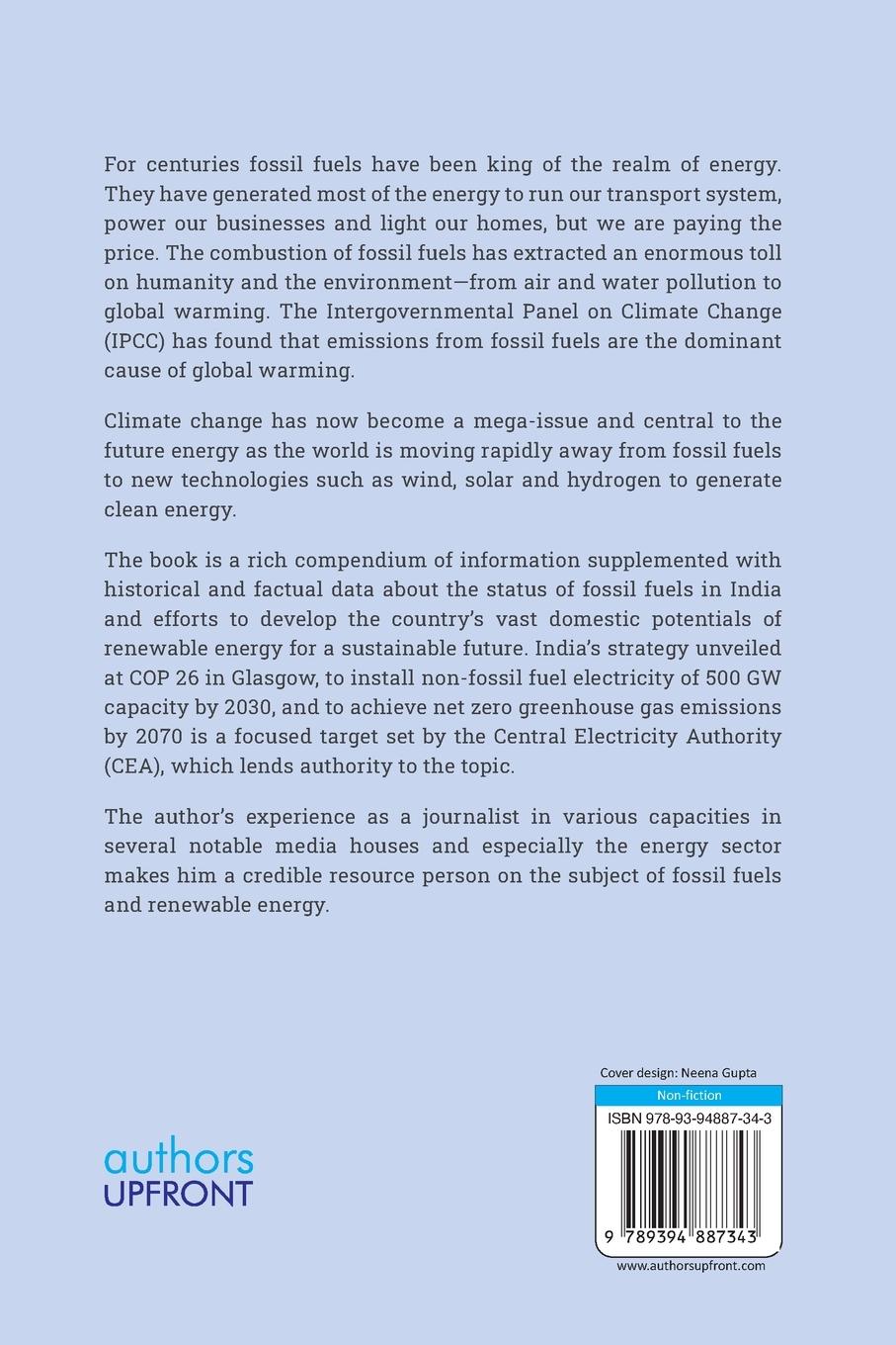 Rückseitencover India's Transition from Fossil Fuels to New Age Energy