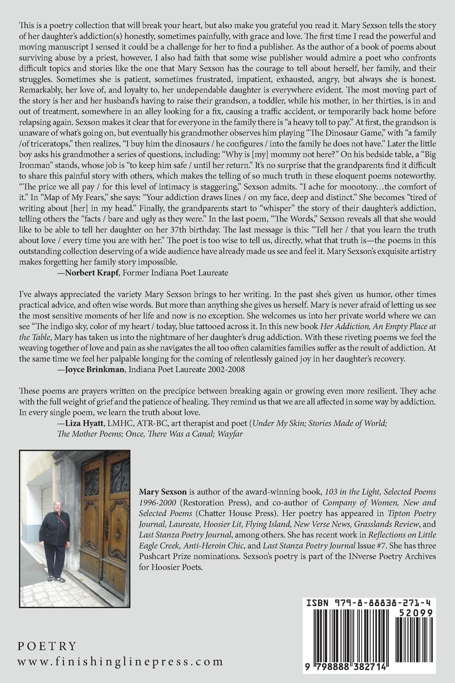 Rückseitencover Her Addiction, An Empty Place at the Table