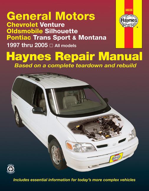 Vorderes Coverbild General Motors covering Chevrolet Venture, Oldsmobile Silhouette, Pontiac Trans Sport & Montana (1997-2005) Haynes Repair Manual (USA)
