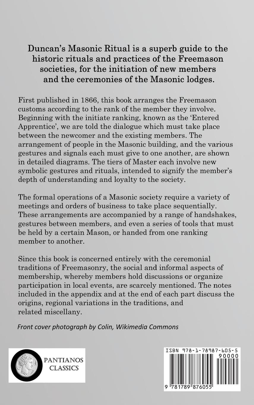Rückseitencover Duncan's Masonic Ritual and Monitor