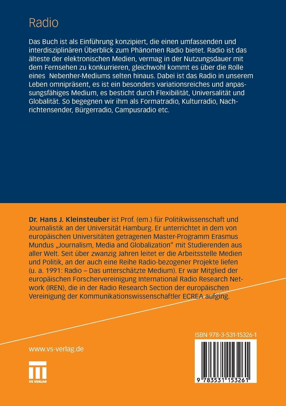 Rückseitencover Radio