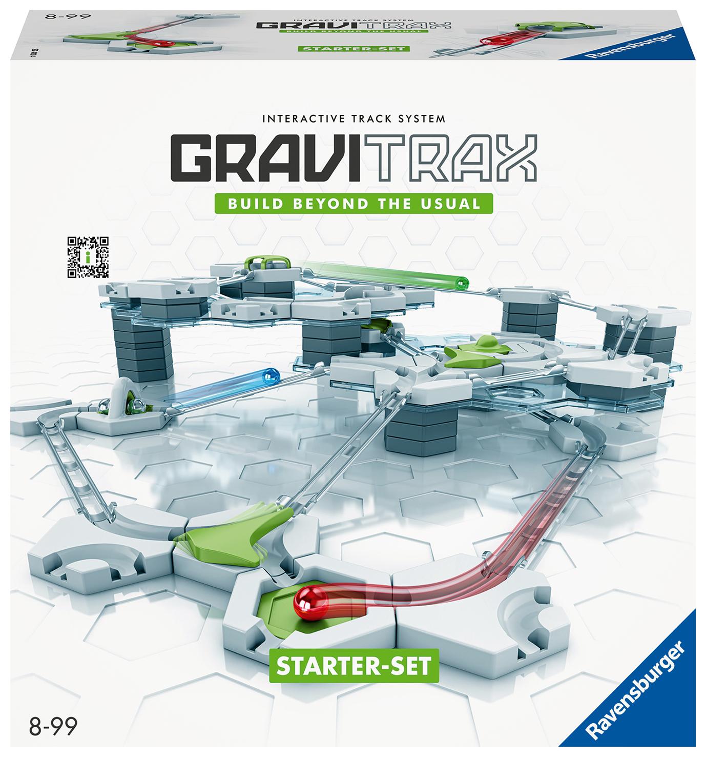 Vorderes Coverbild Ravensburger GraviTrax Starter-Set. Interaktives Kugelbahnsystem, Konstruktionsspielzeug für Kinder ab 8 Jahren. Kombinierbar mit allen Produktlinien, Starter-Sets, Extensions und Elements für das GraviTrax Kugelbahnsystem.