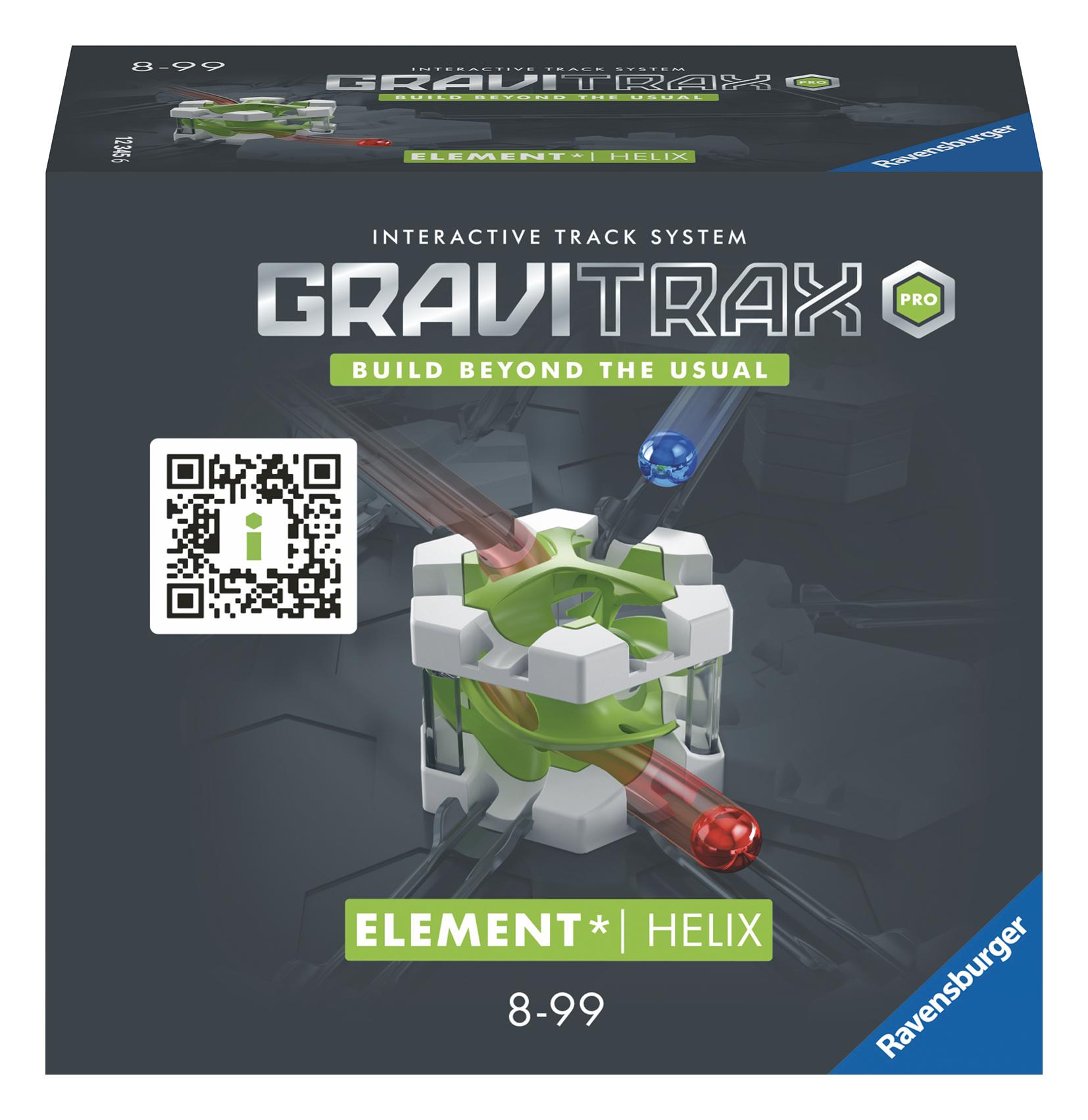 Vorderes Coverbild Ravensburger GraviTrax PRO Element Helix -Zubehör für das GraviTrax Kugelbahnsystem. Kombinierbar mit allen GraviTrax Produktlinien, Starter-Sets, Extensions & Elements, Konstruktionsspielzeug ab 8 J.