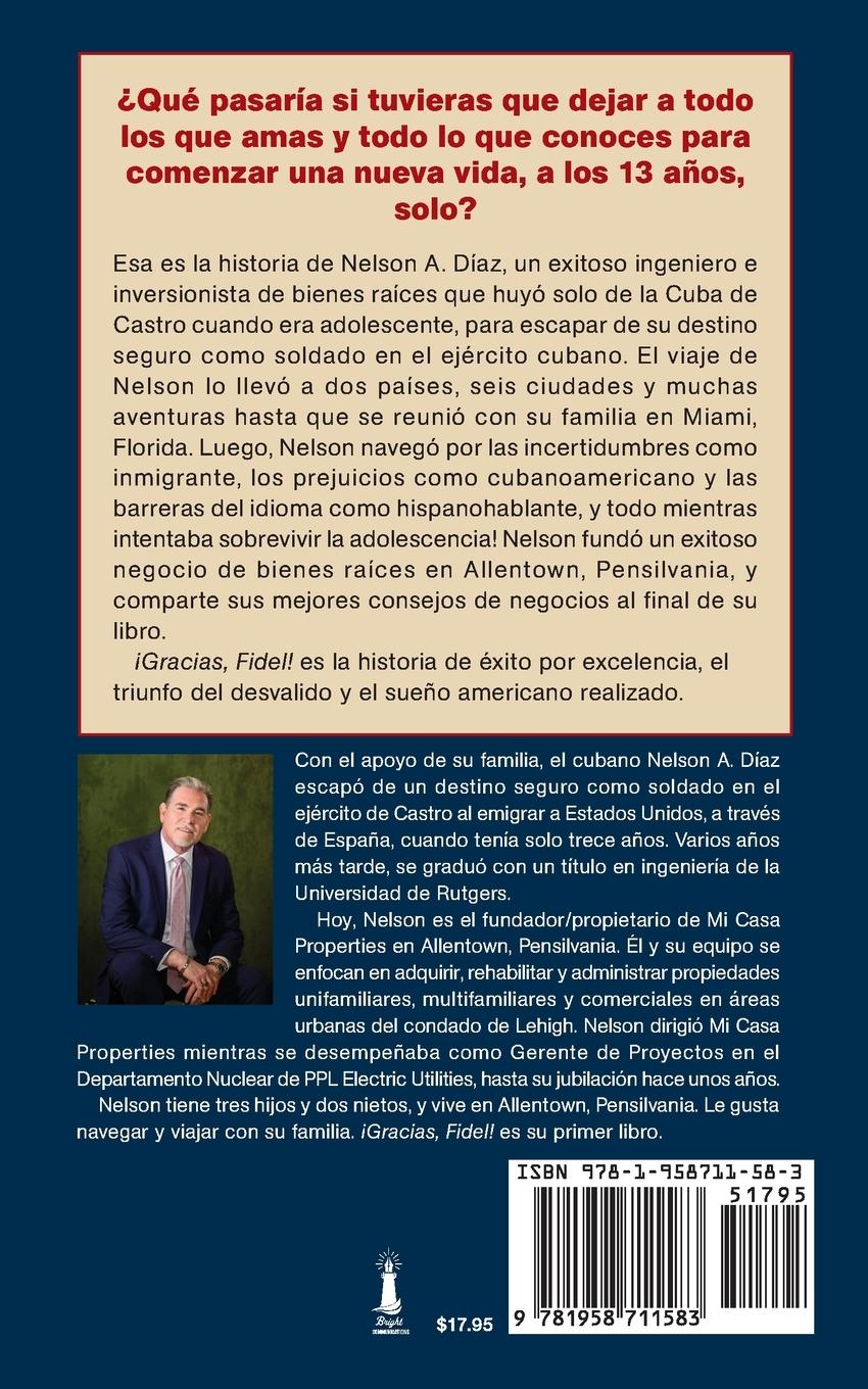 Rückseitencover Gracias, Fidel!