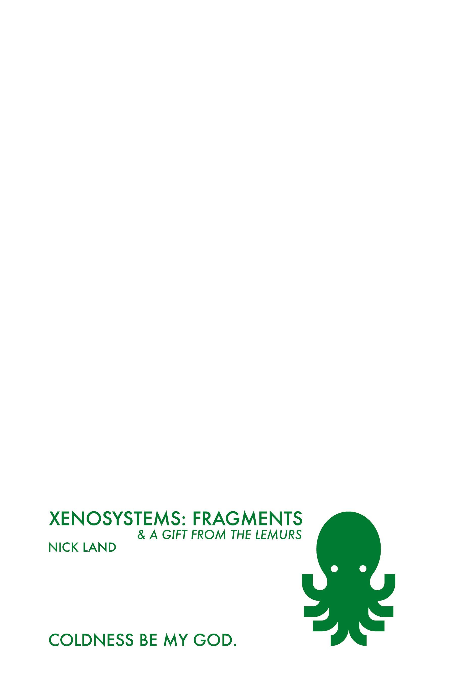 Vorderes Coverbild Xenosystems Fragments