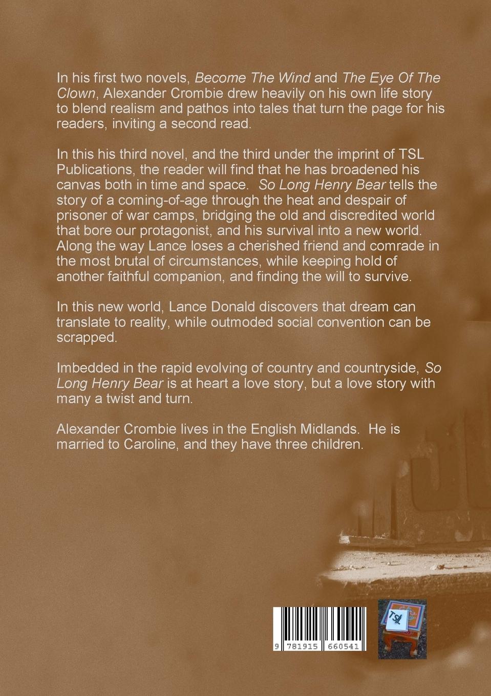 Rückseitencover So Long Henry Bear