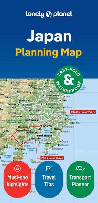 Vorderes Coverbild Lonely Planet Japan Planning Map