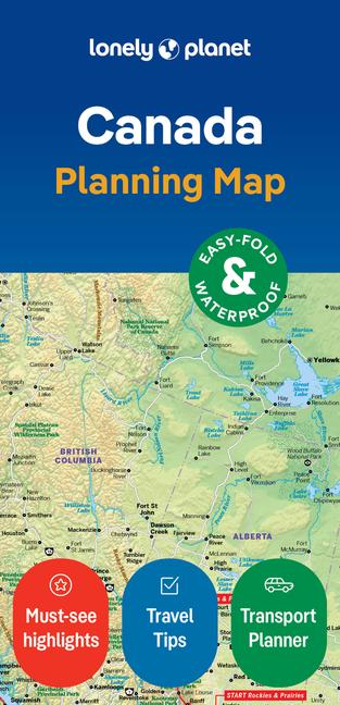 Vorderes Coverbild Lonely Planet Canada Planning Map