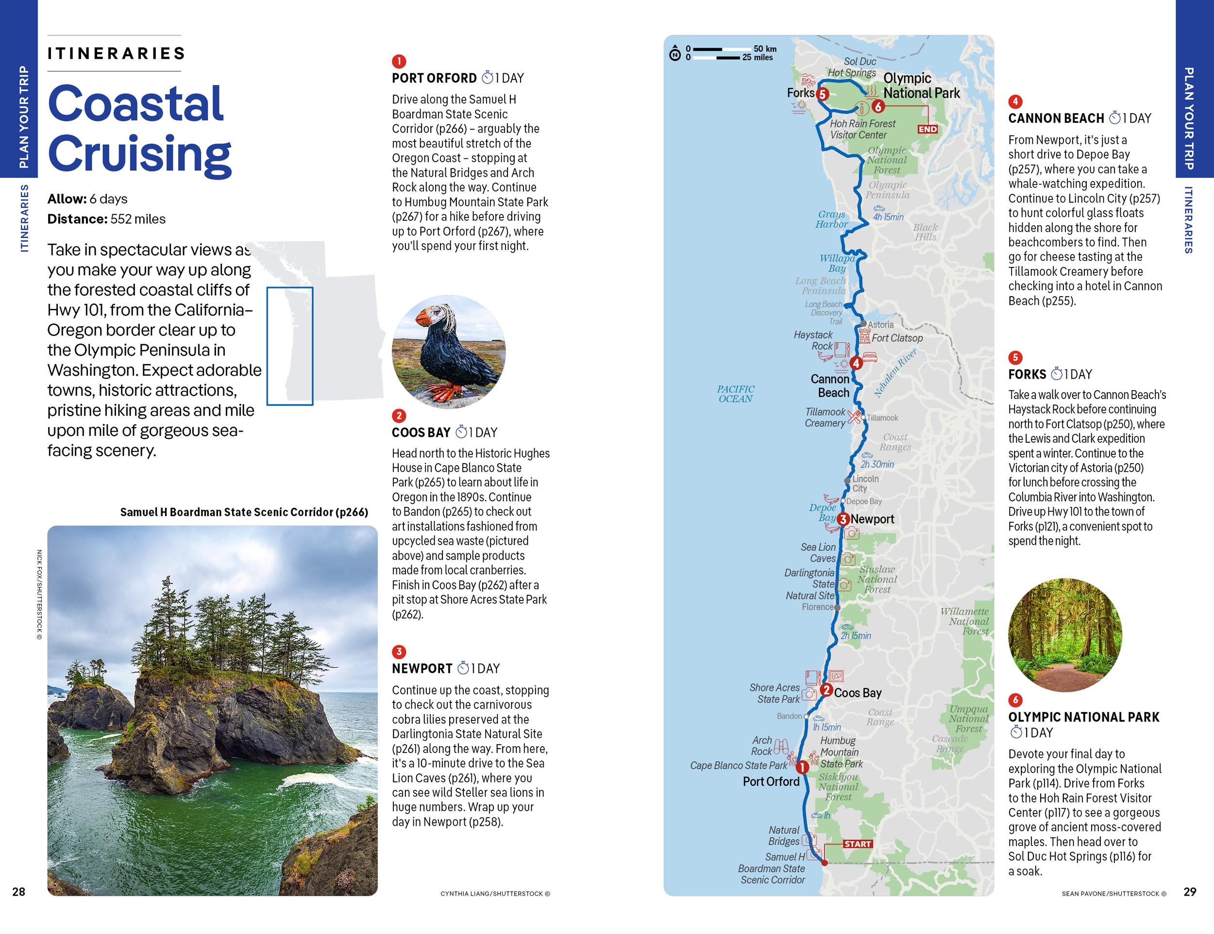 Beispielinhalt (Bild) Washington, Oregon & the Pacific Northwest