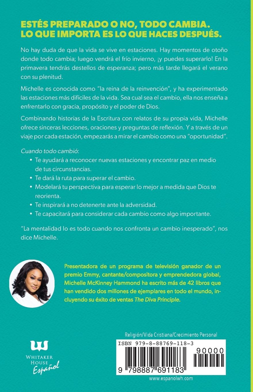 Rückseitencover Cuando Todo Cambió