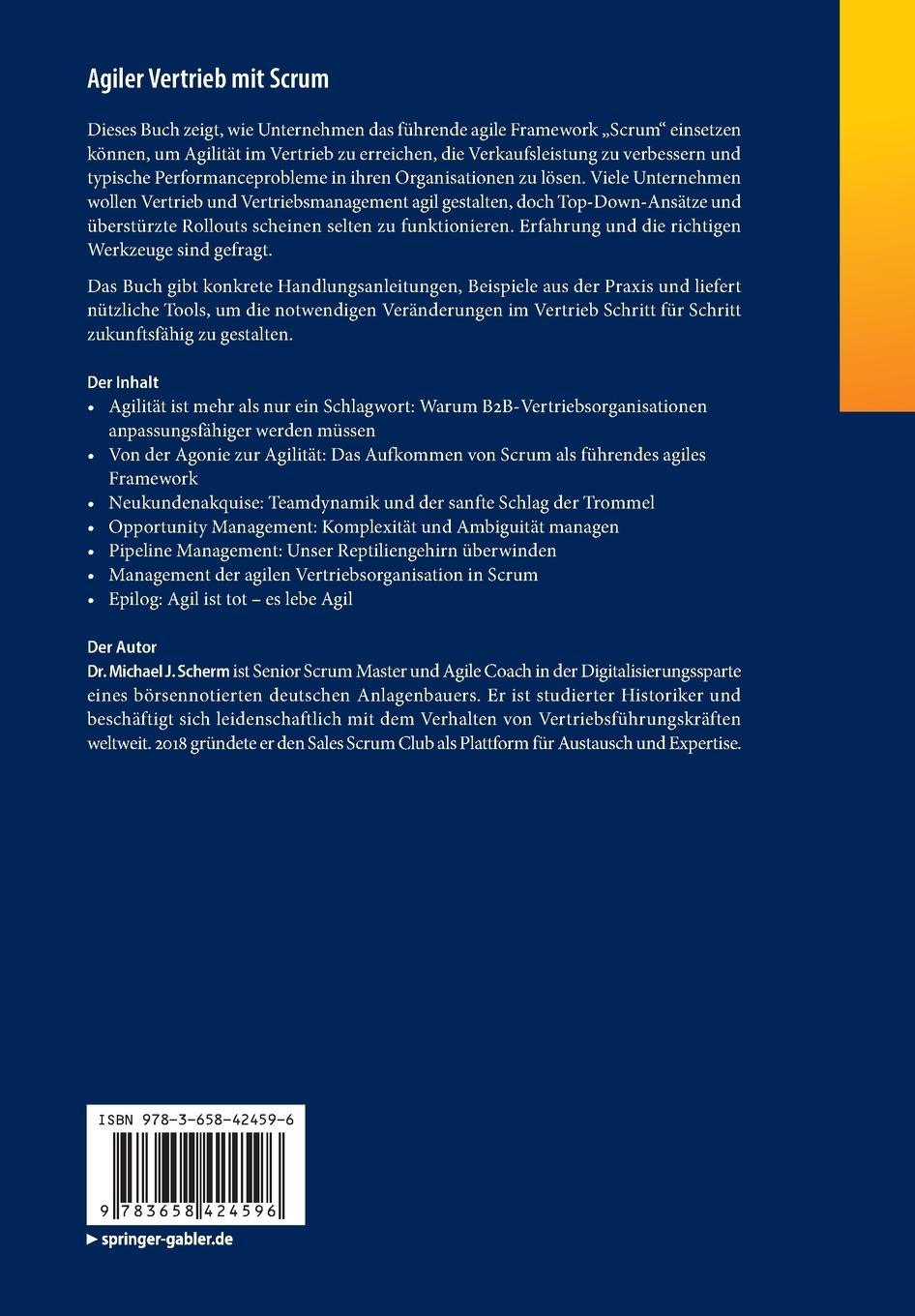 Rückseitencover Agiler Vertrieb mit Scrum