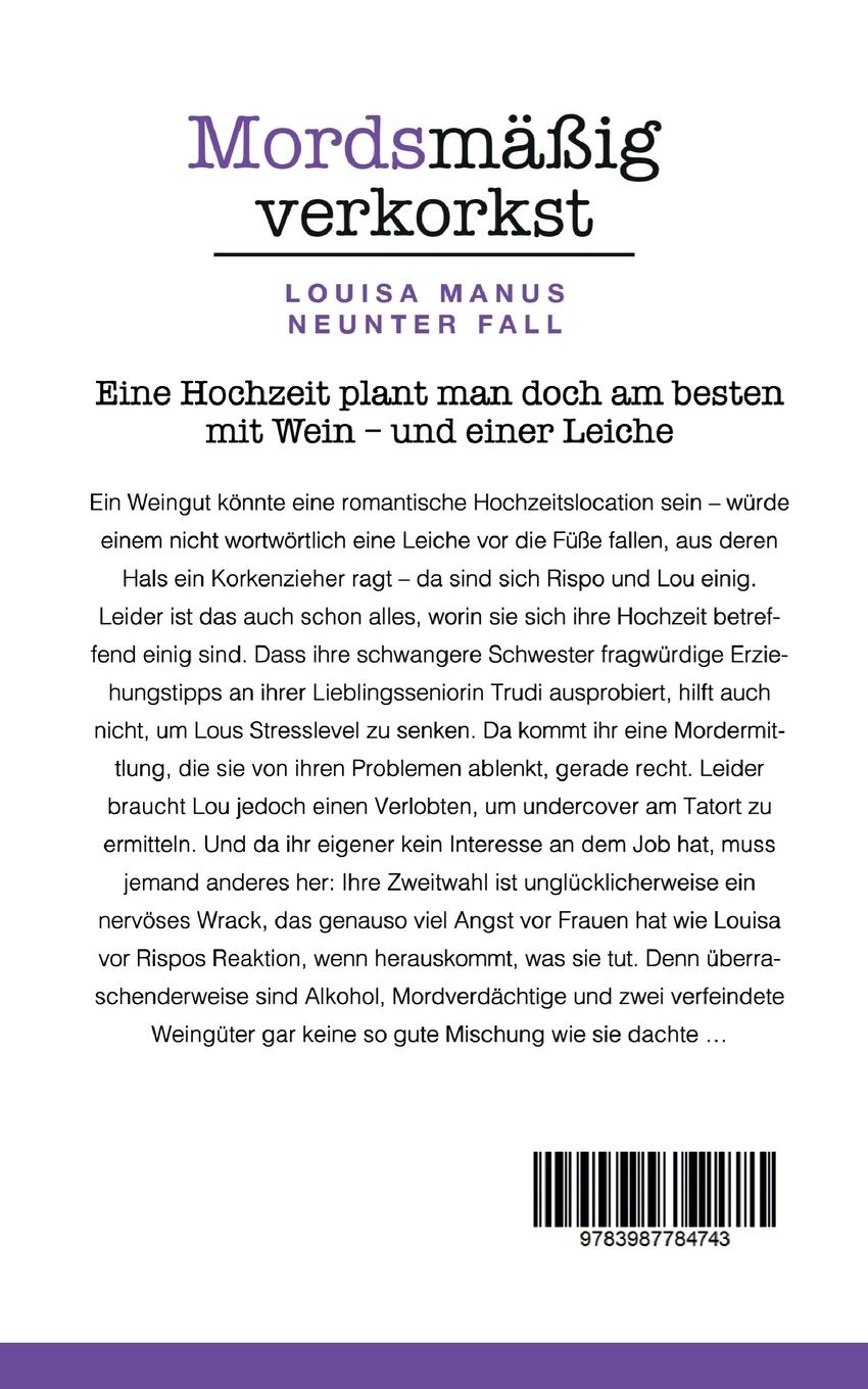 Rückseitencover Mordsmäßig verkorkst