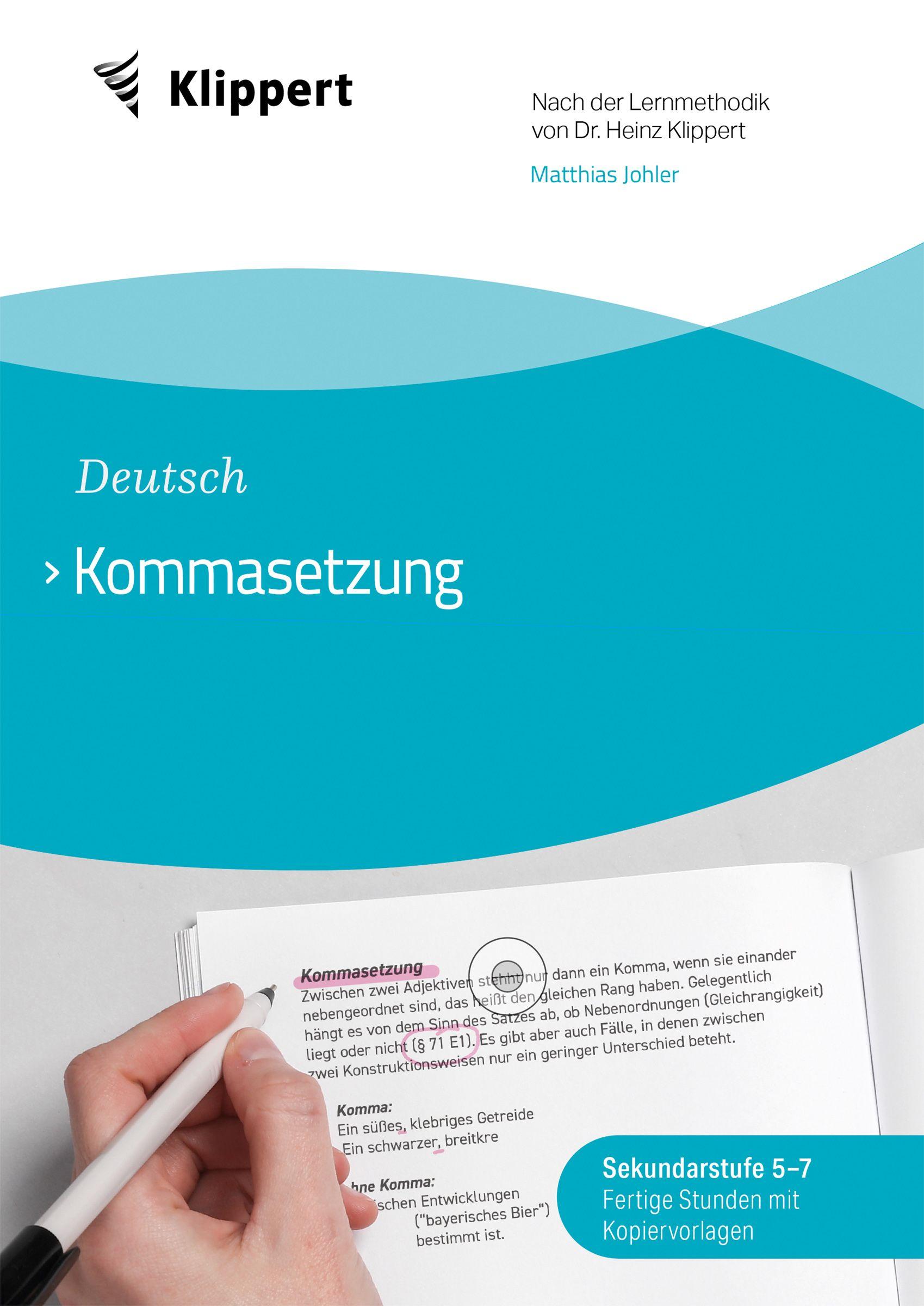 Vorderes Coverbild Kommasetzung