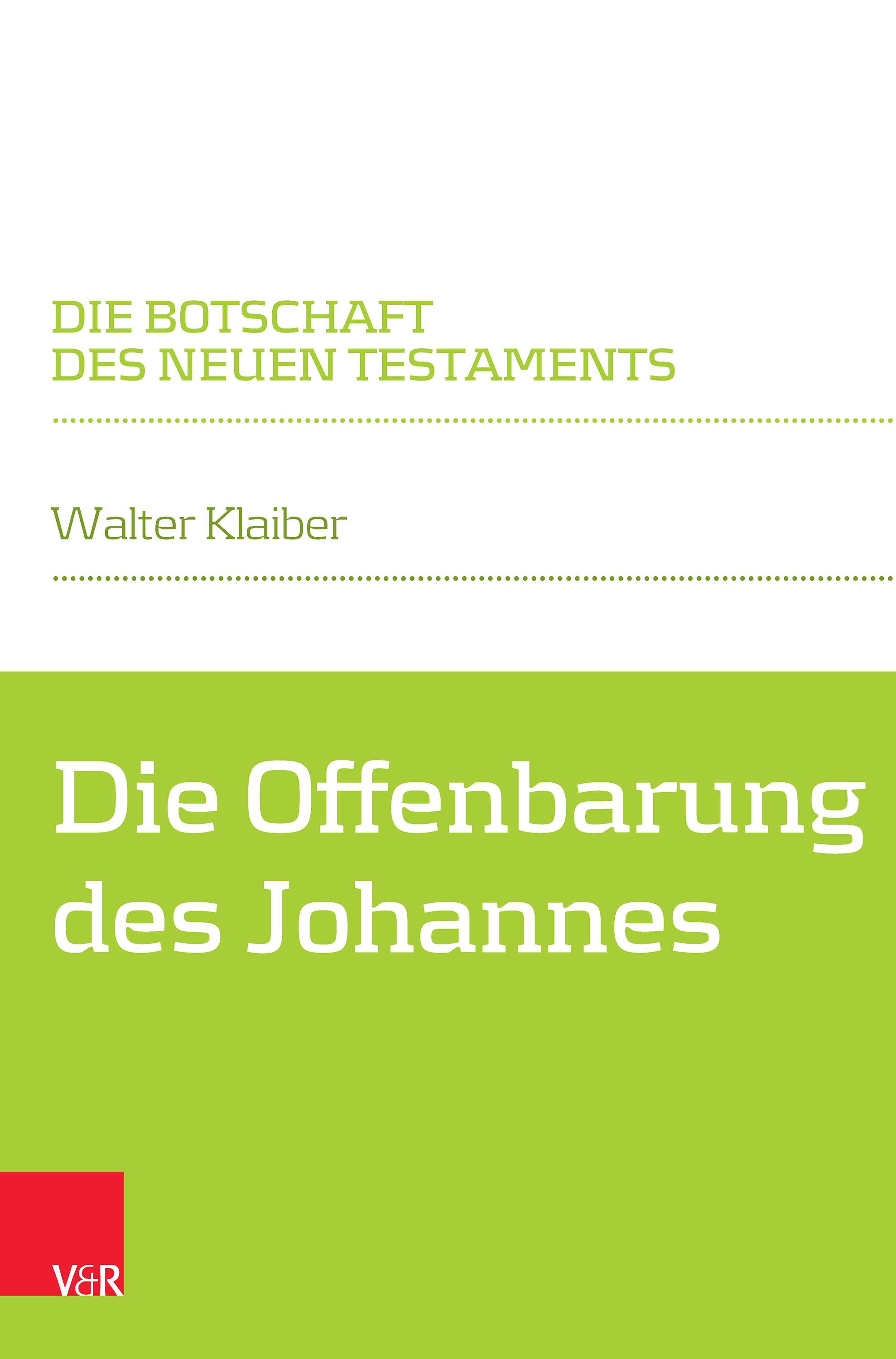 Vorderes Coverbild Die Offenbarung des Johannes