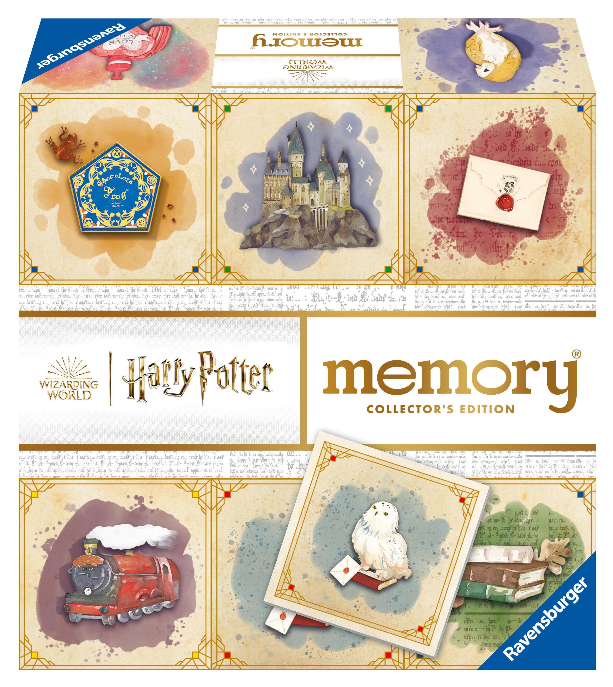Vorderes Coverbild Ravensburger 22349 Collector's memory® Harry Potter - Der Klassiker mit magischem Leucht-Effekt entführt 2 bis 8 Harry Potter Fans ab 6 Jahren in die zauberhafte Welt von Hogwarts