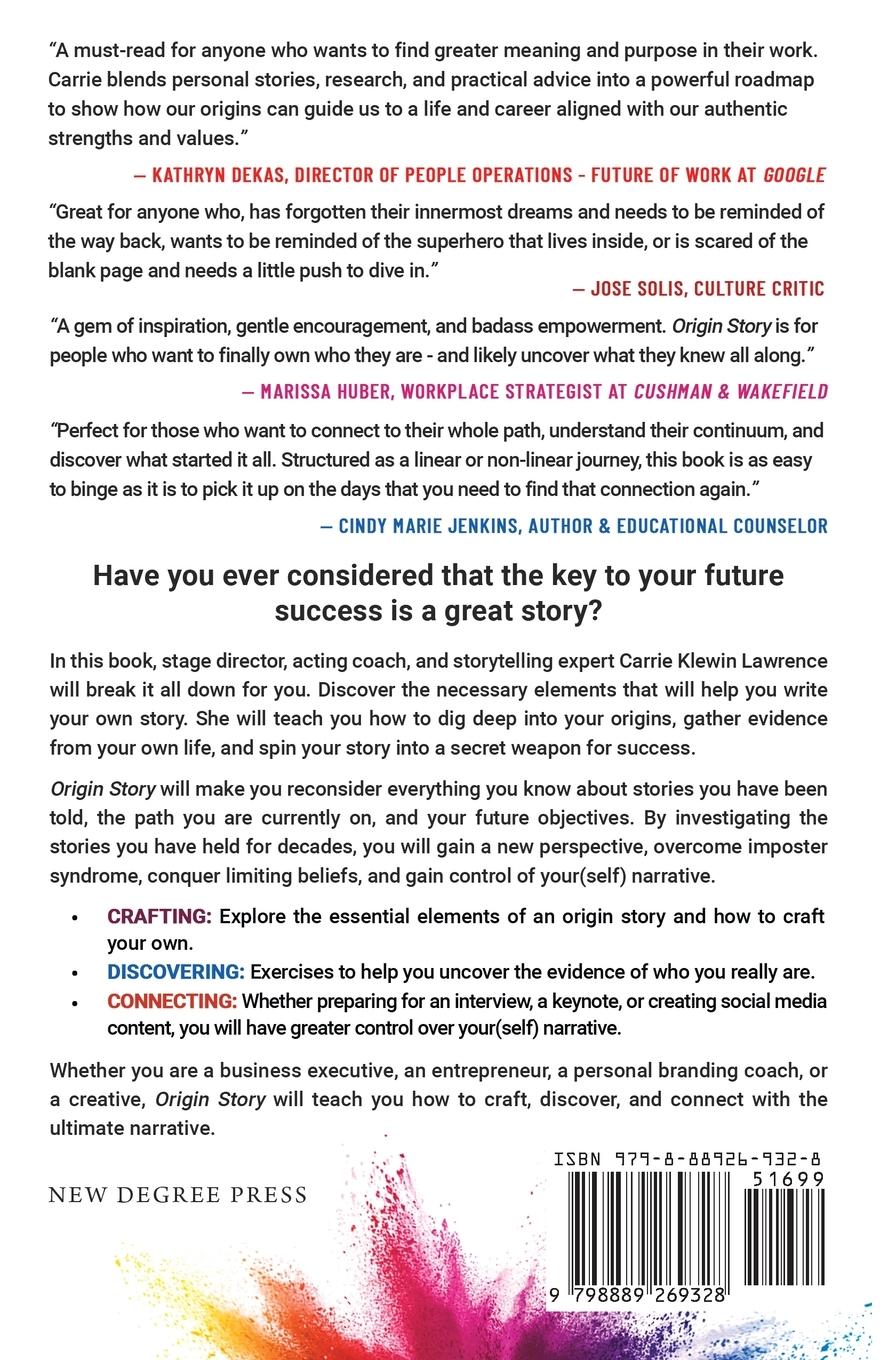 Rückseitencover Origin Story