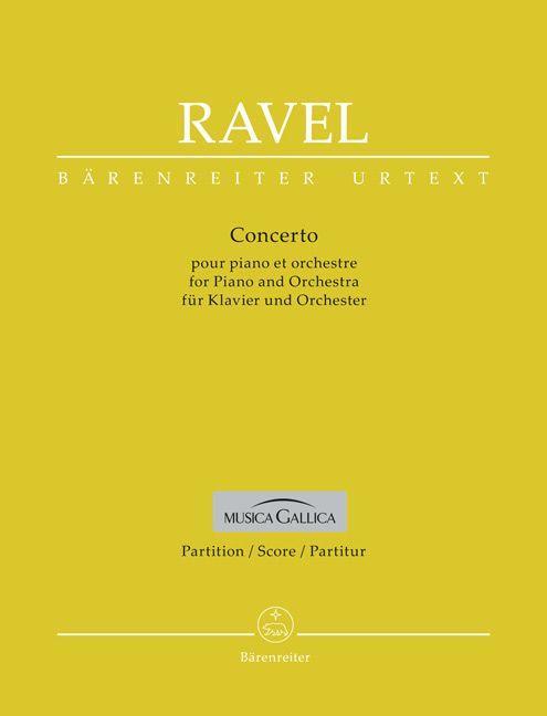 Vorderes Coverbild Concerto für Klavier und Orchester G-Dur