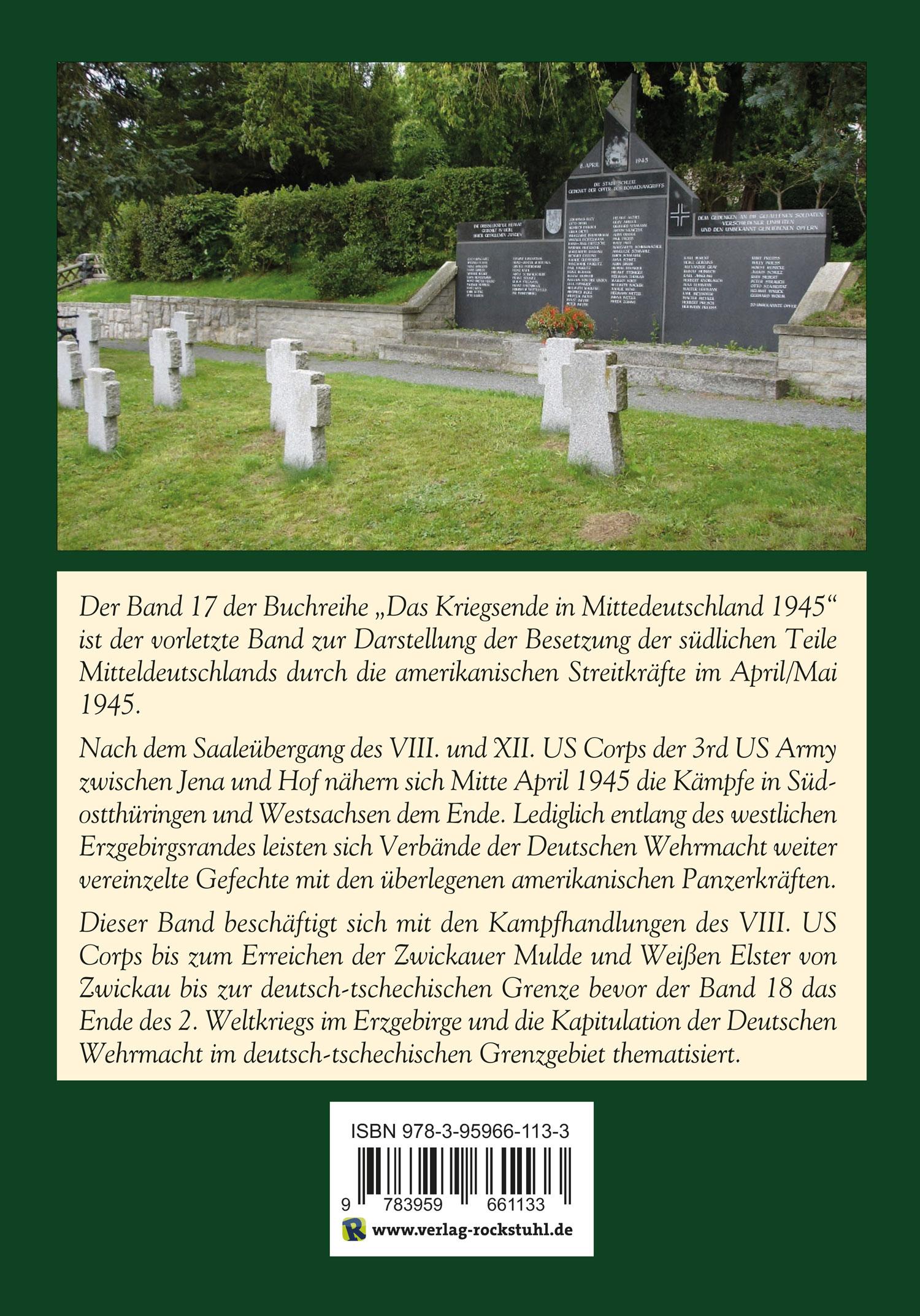 Rückseitencover Sturm auf die Erzgebirgsstellung April 1945