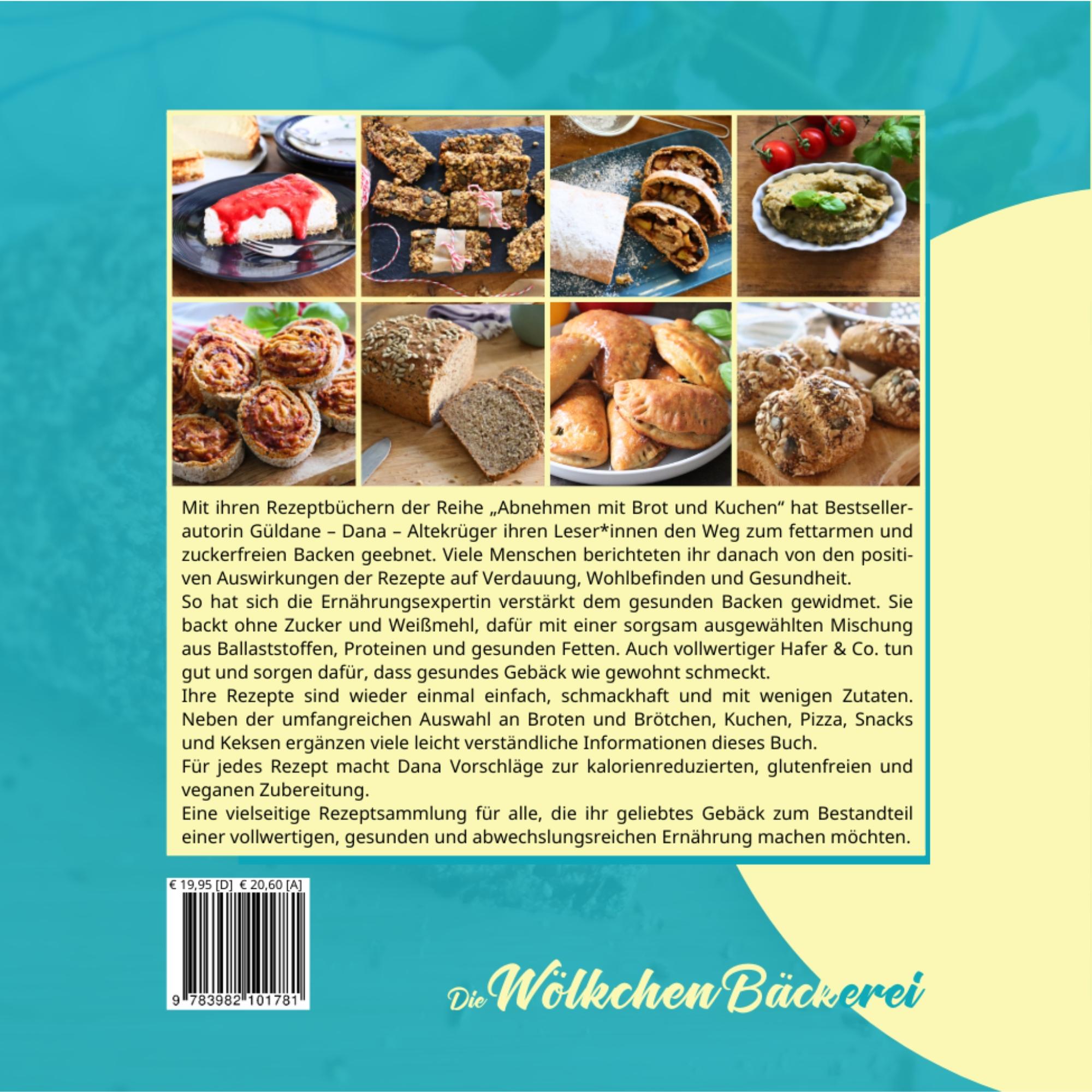 Rückseitencover Die Wölkchenbäckerei: Gesund mit Brot & Kuchen