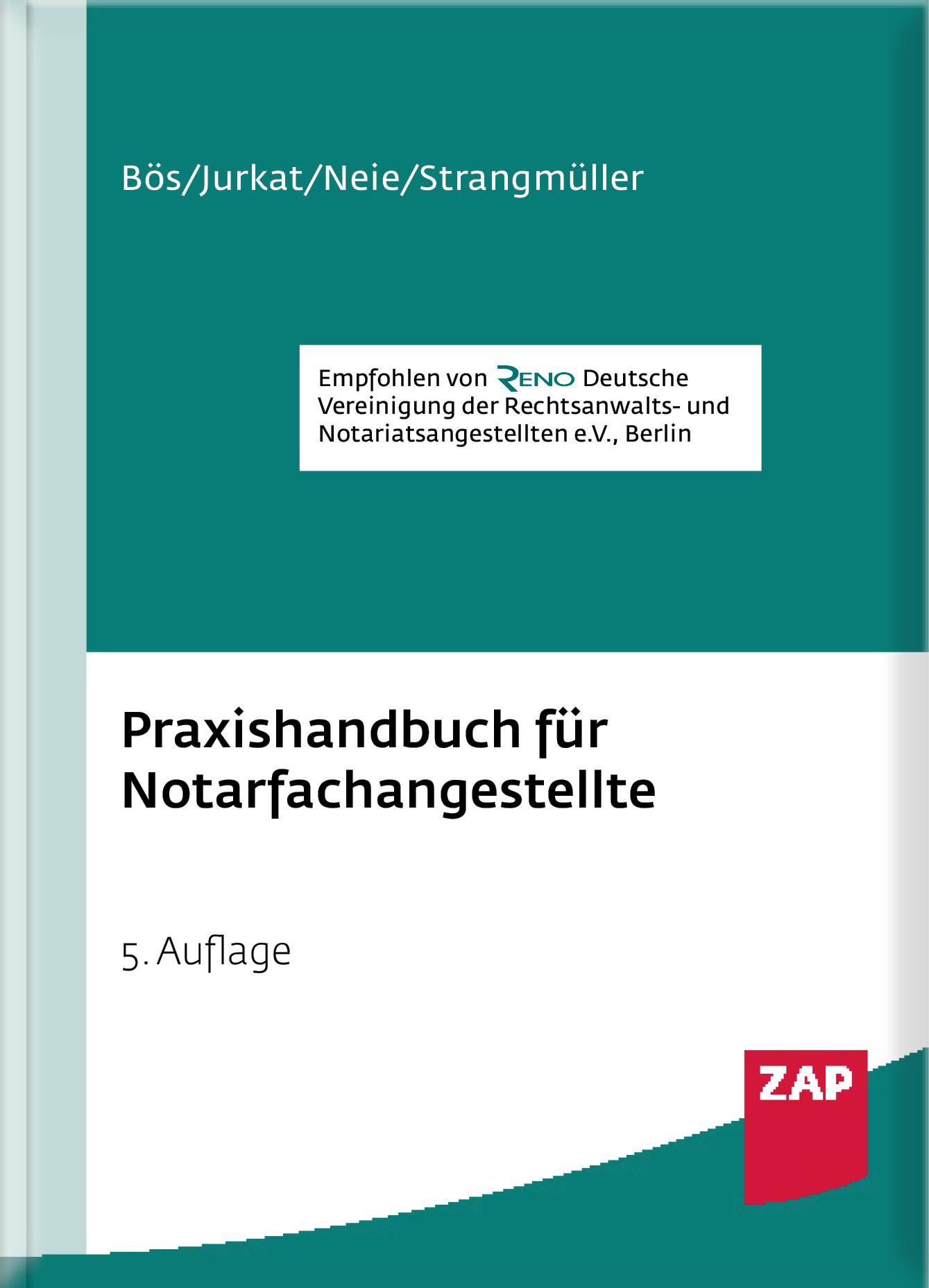 Vorderes Coverbild Praxishandbuch für Notarfachangestellte