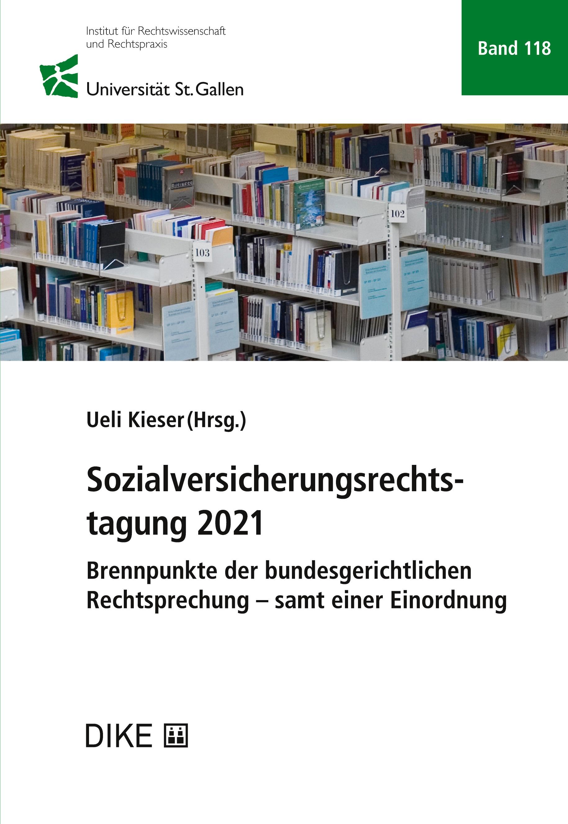 Vorderes Coverbild Sozialversicherungsrechtstagung 2021