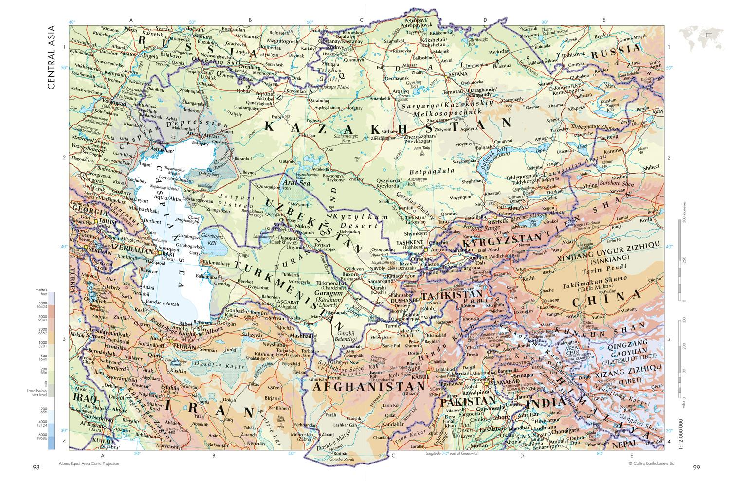 Beispielinhalt (Bild) The Times Desktop Atlas of the World