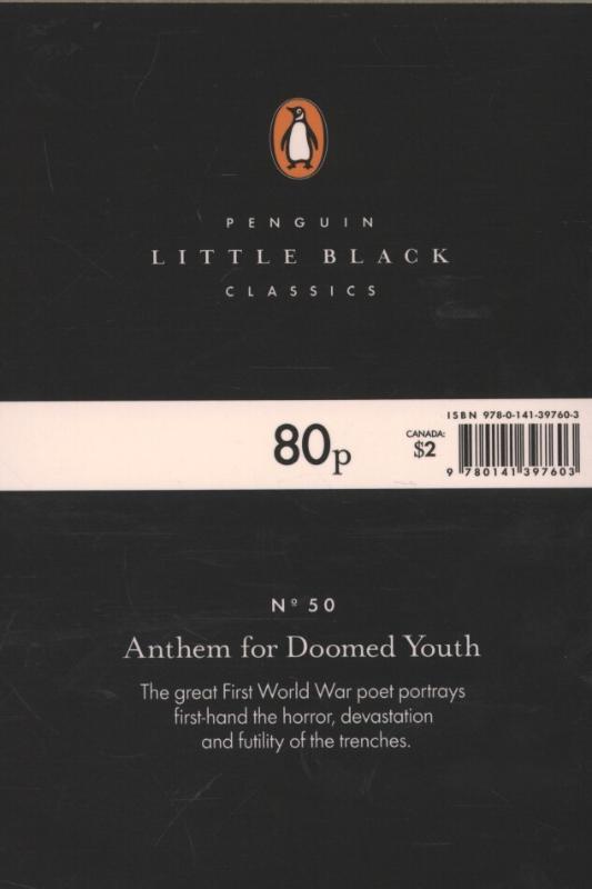 Rückseitencover Anthem For Doomed Youth