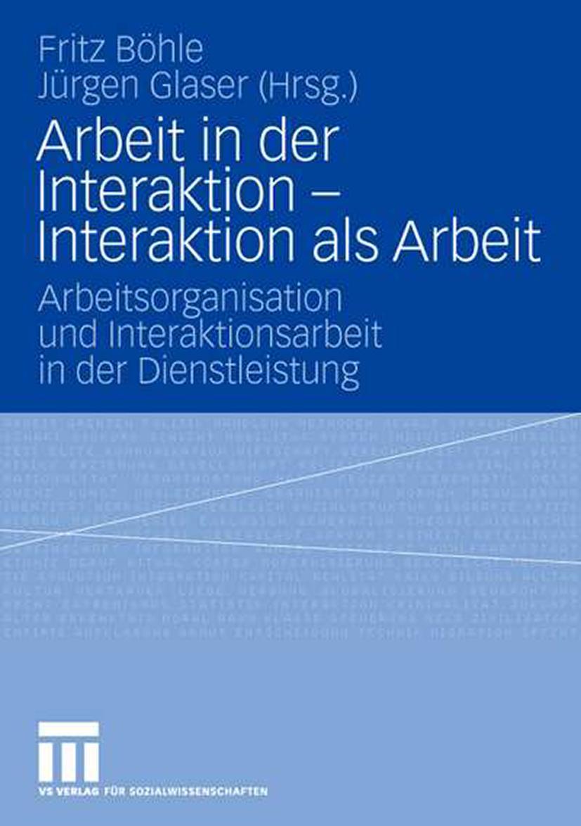 Vorderes Coverbild Arbeit in der Interaktion - Interaktion als Arbeit