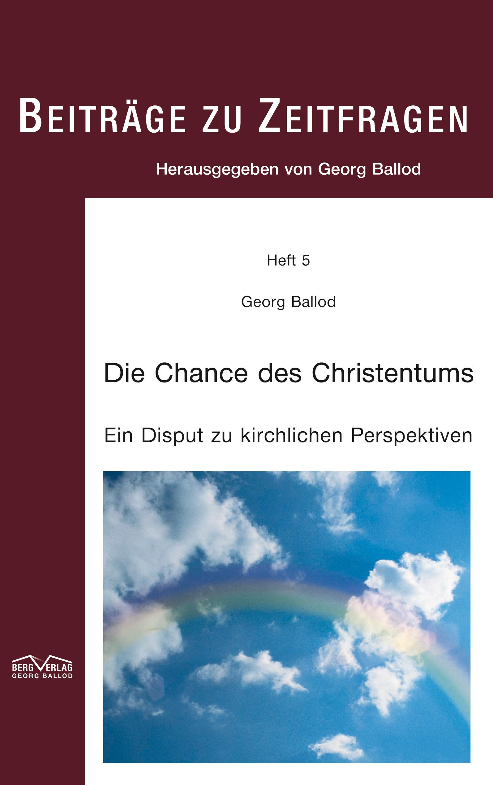 Vorderes Coverbild Die Chance des Christentums