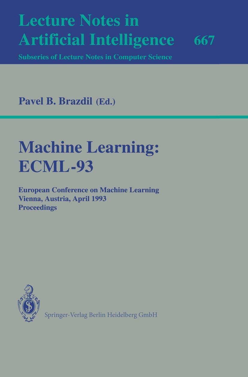 Vorderes Coverbild Machine Learning: ECML-93