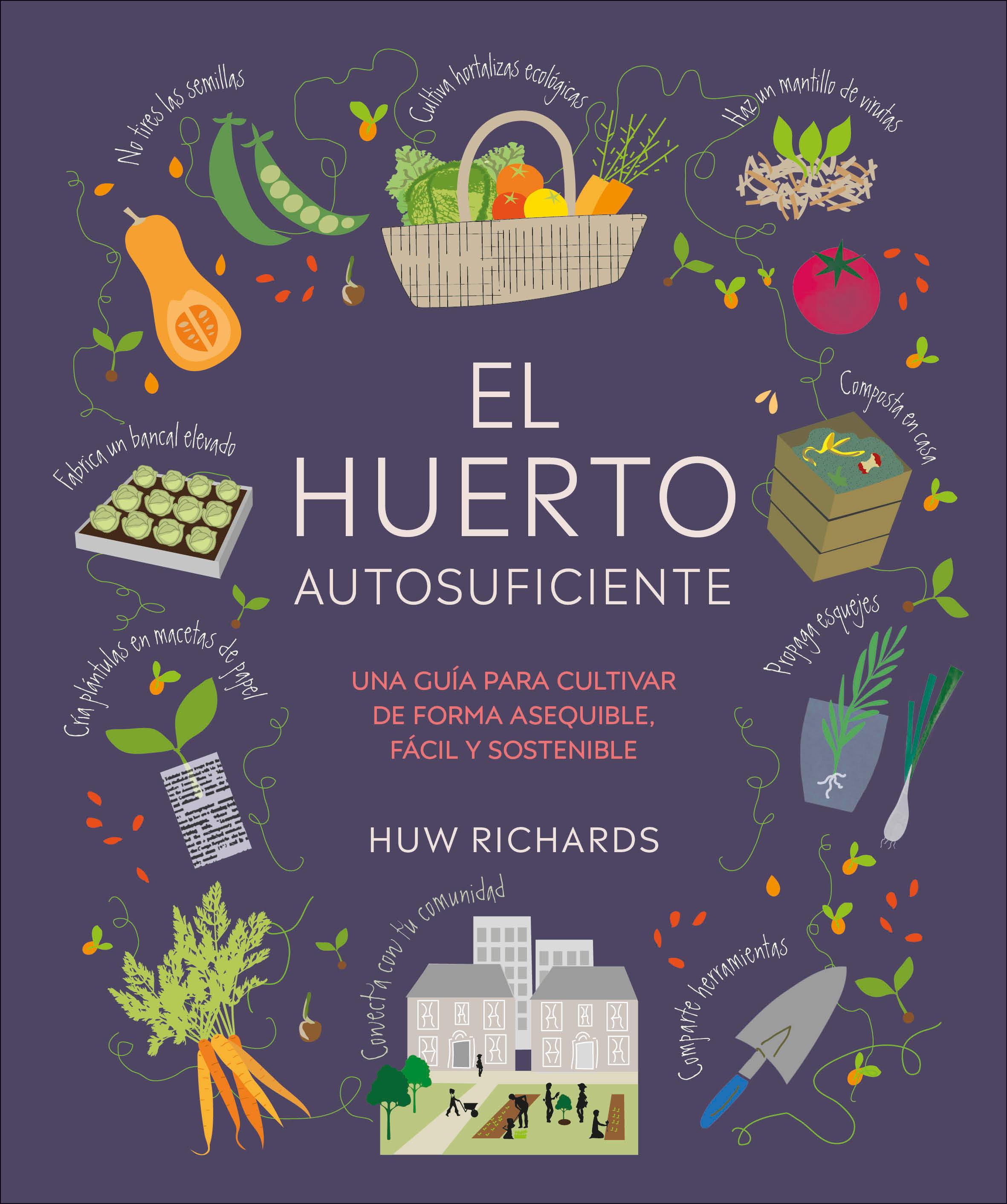 Vorderes Coverbild El Huerto Autosuficiente (Grow Food for Free)