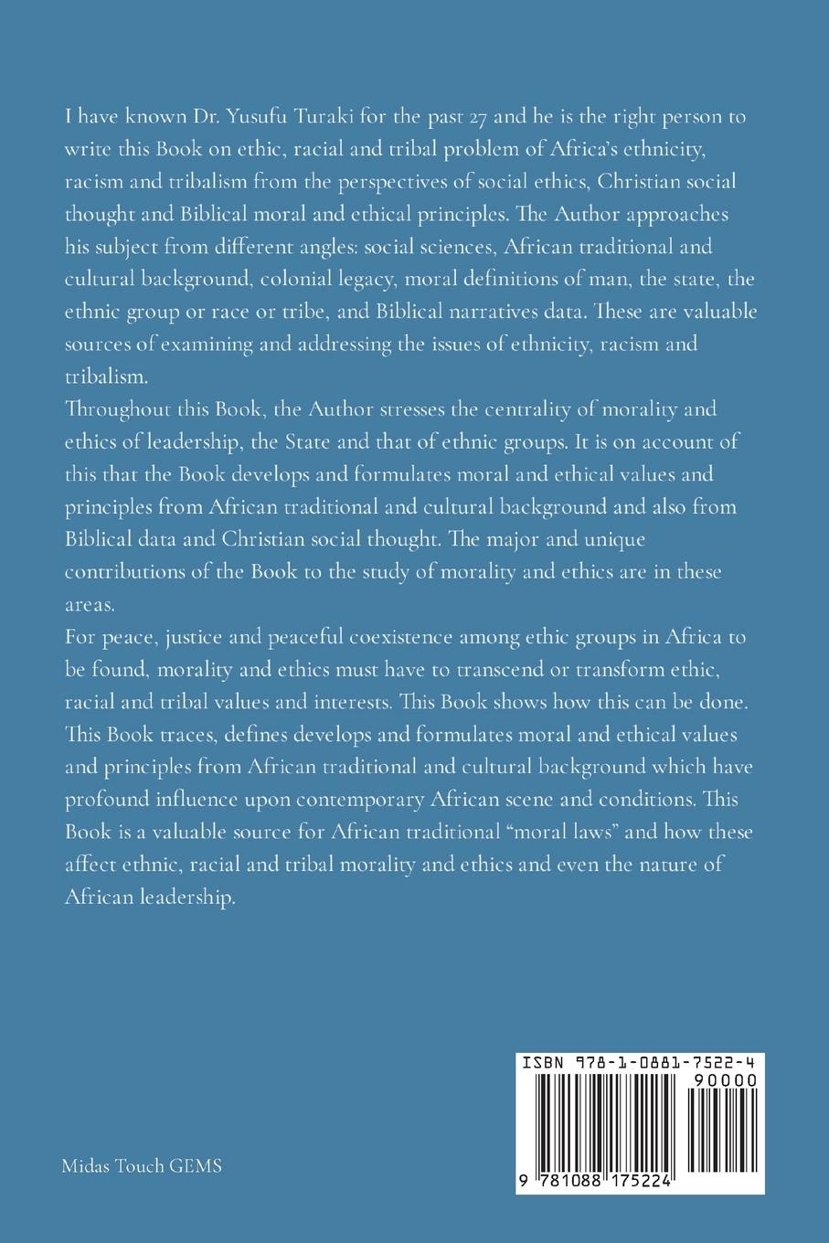 Rückseitencover Tribal Gods of Africa - Ethnicity, Racism, Tribalism and the Gospel of Christ