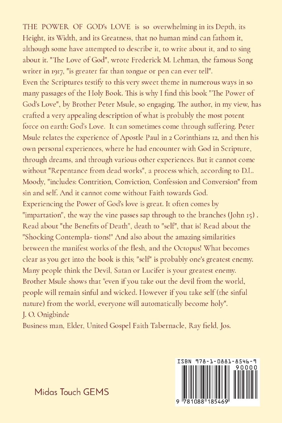 Rückseitencover The Power of God's Love