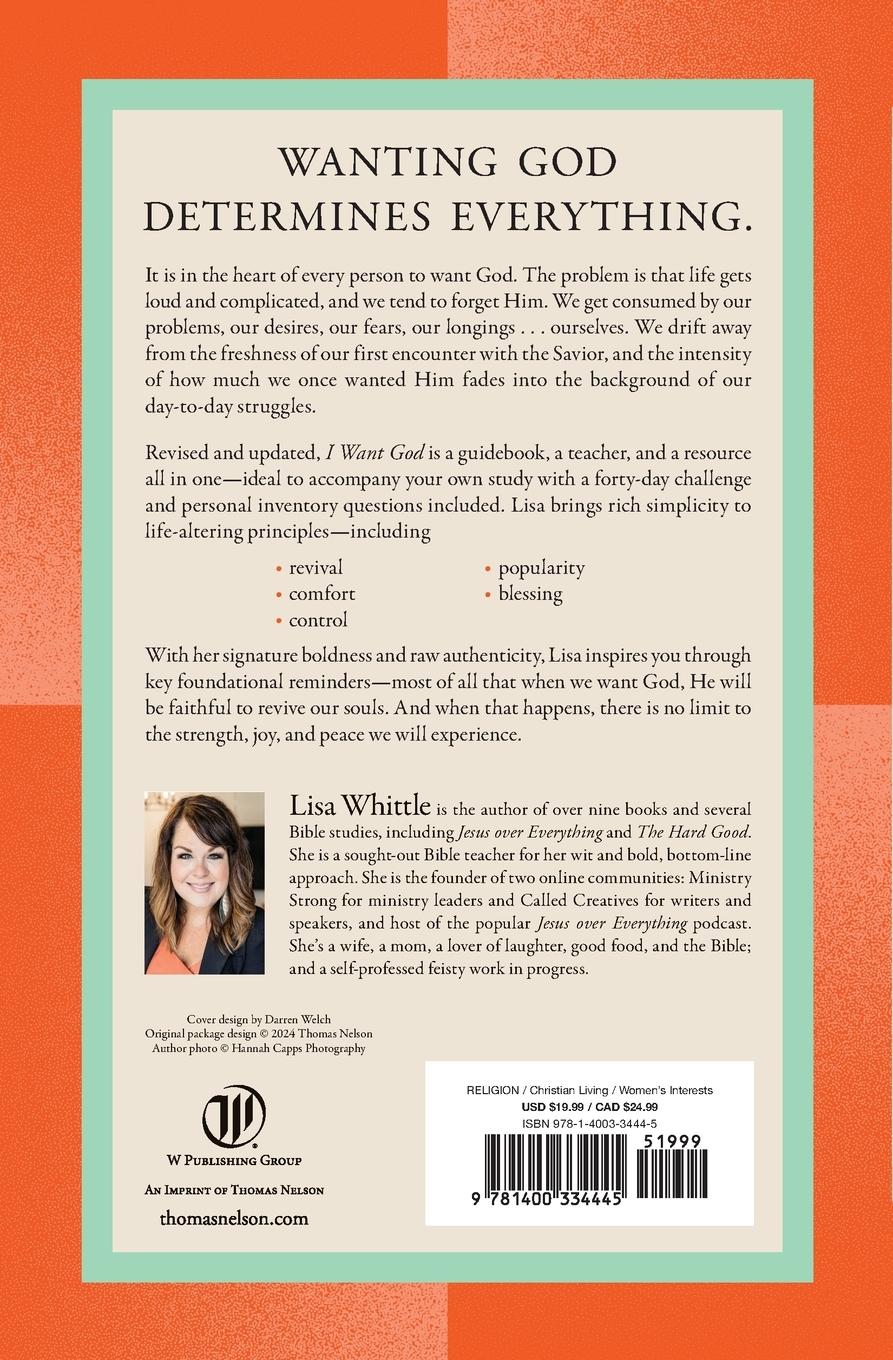 Rückseitencover I Want God