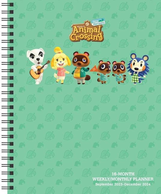 Vorderes Coverbild Animal Crossing: New Horizons 16-Month September 2023-December 2024 Weekly/Monthly Planner