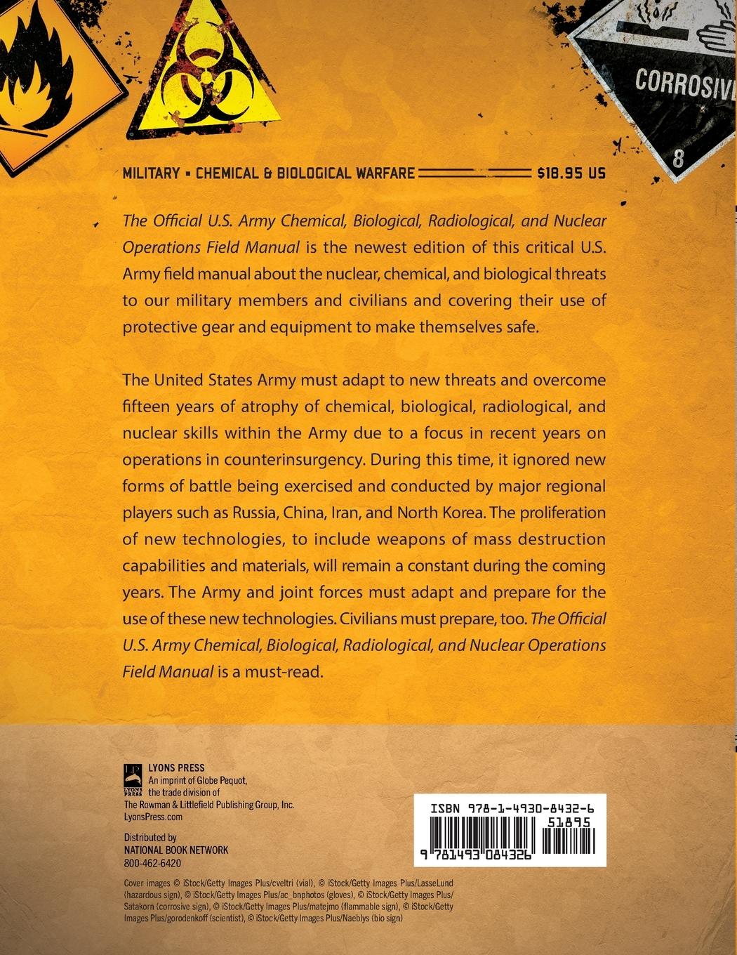 Rückseitencover The Official U.S. Army Chemical, Biological, Radiological, and Nuclear Operations Field Manual